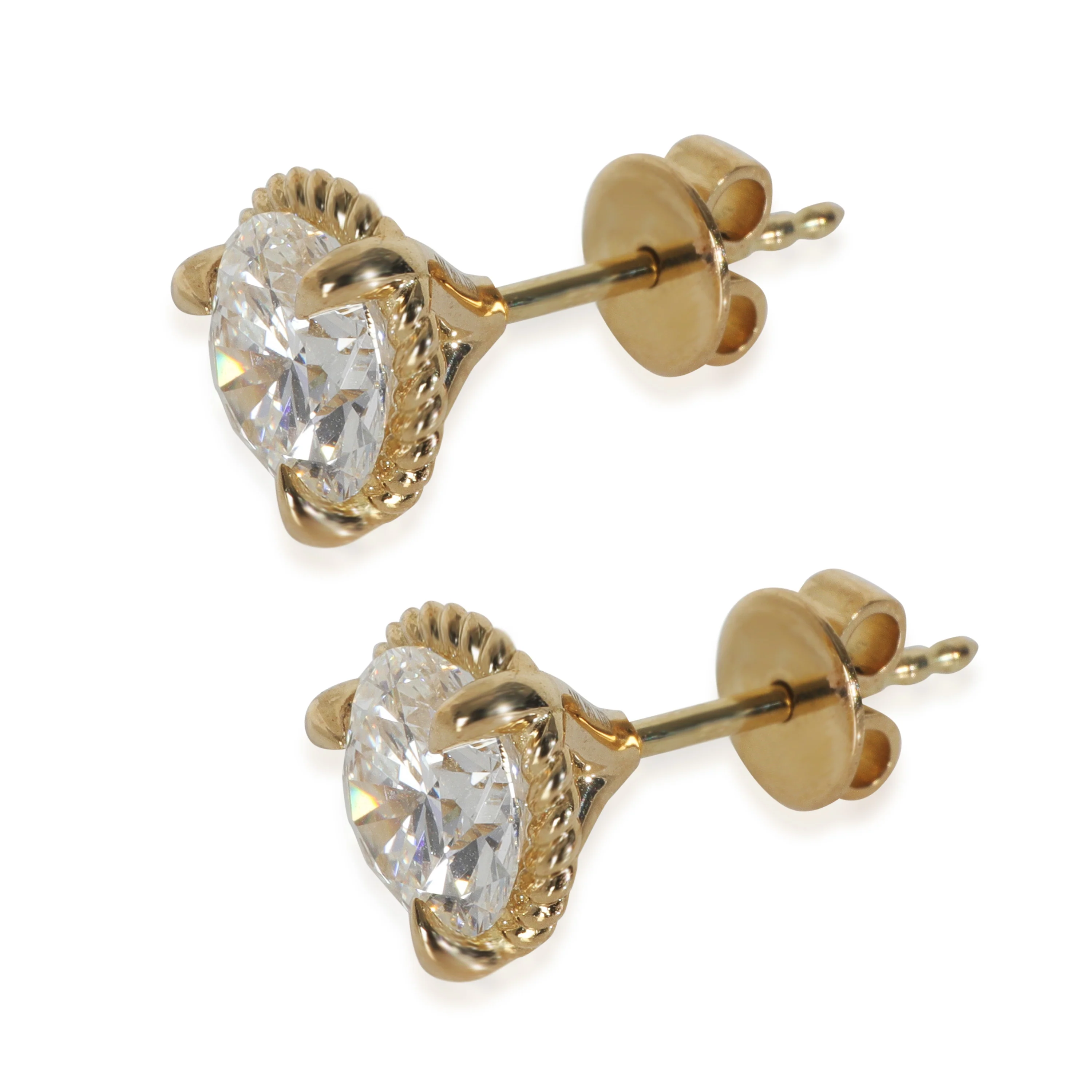 Lab-Grown Diamond Earrings In 14K Yellow Gold 2.97 Ctw. - Image 2