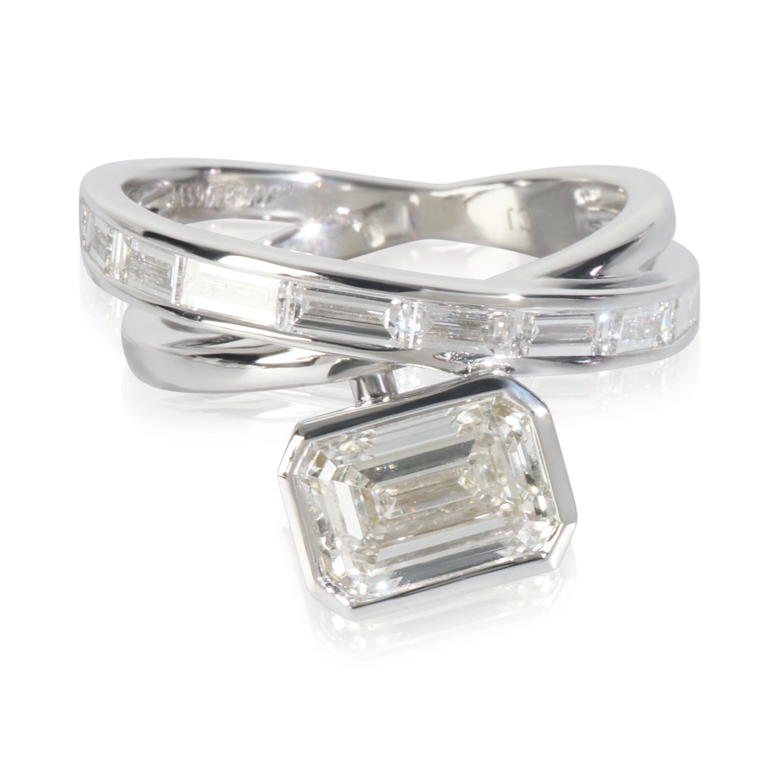 2.97 ctw White Gold Lab-Grown Diamond Ring