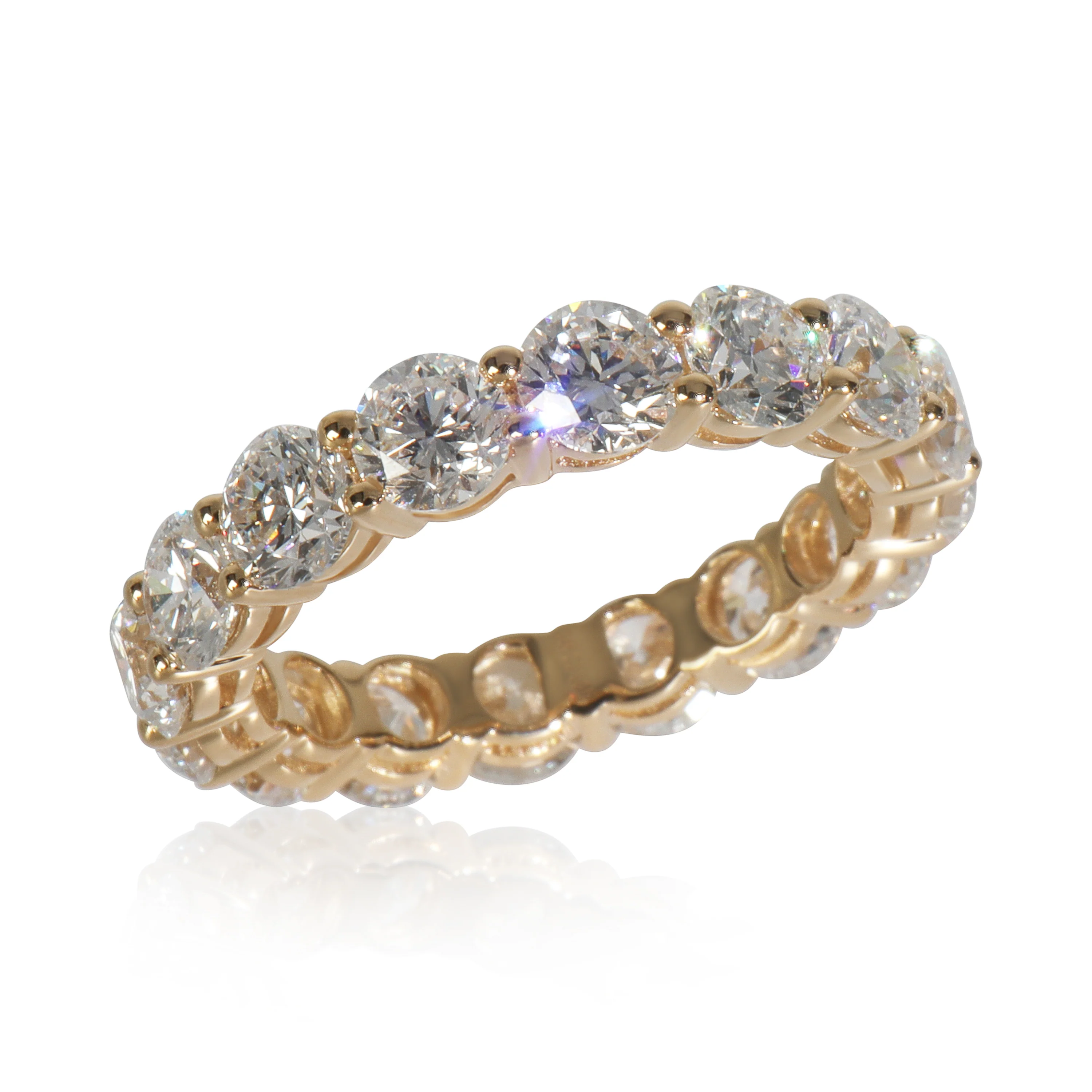 4.86 ctw Yellow Gold Lab-Grown Diamond Band - Image 5