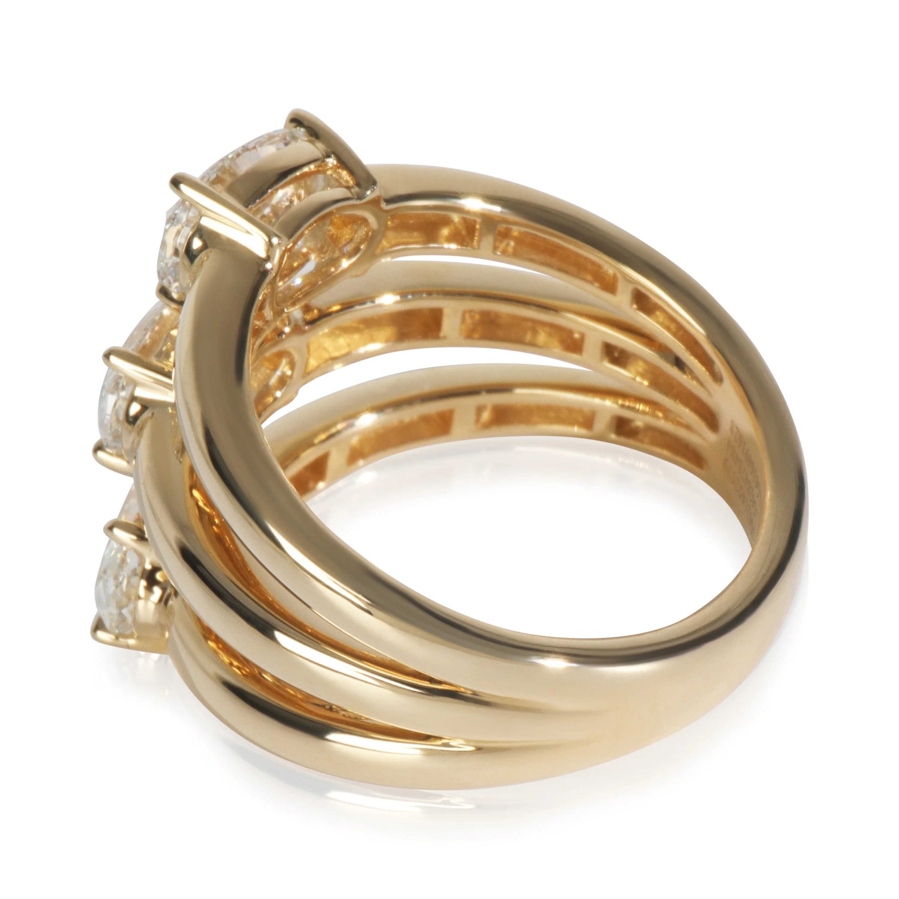 3.3 ctw Yellow Gold Lab-Grown Diamond Ring - Image 3