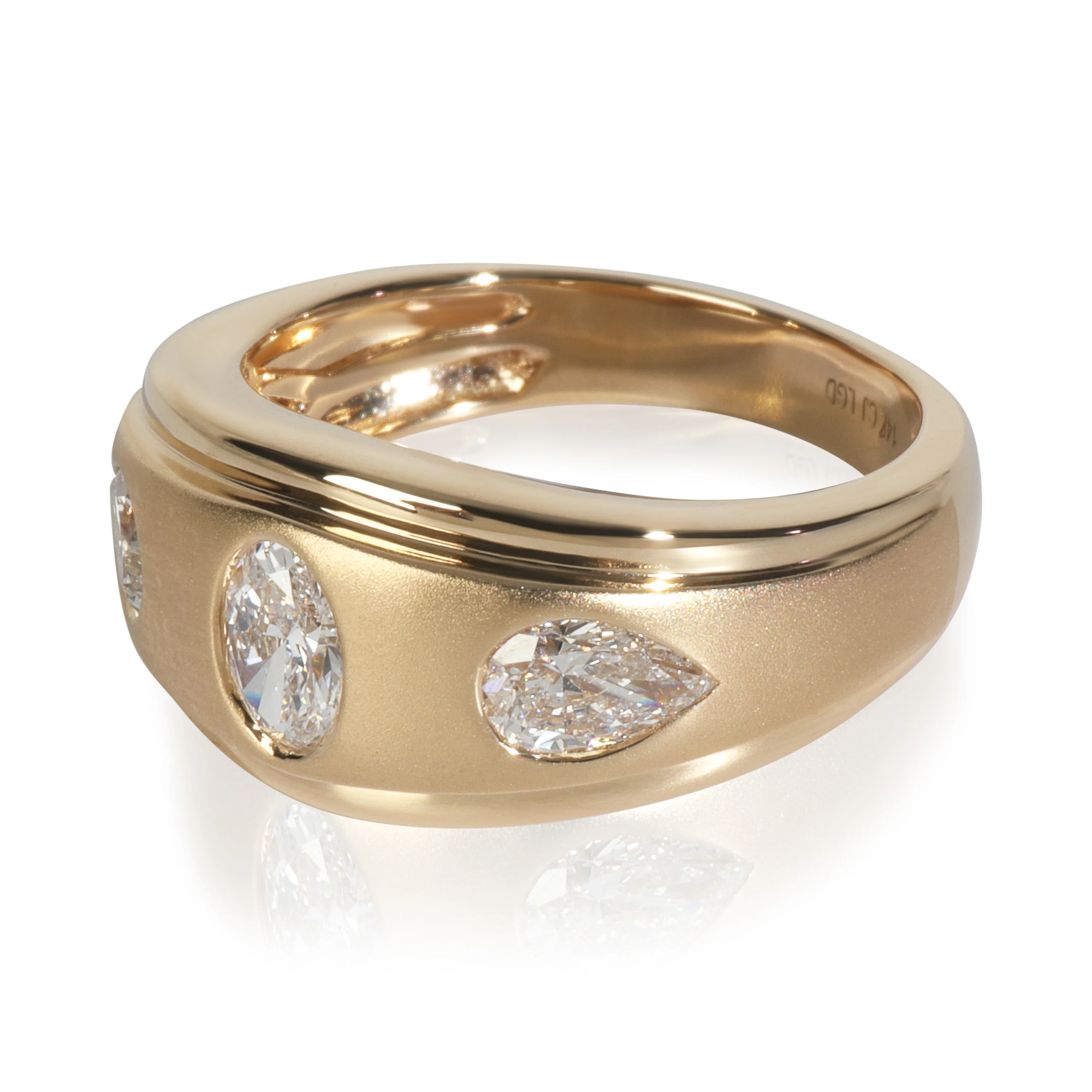 1.13 ctw Yellow Gold Lab-Grown Diamond Ring - Image 2
