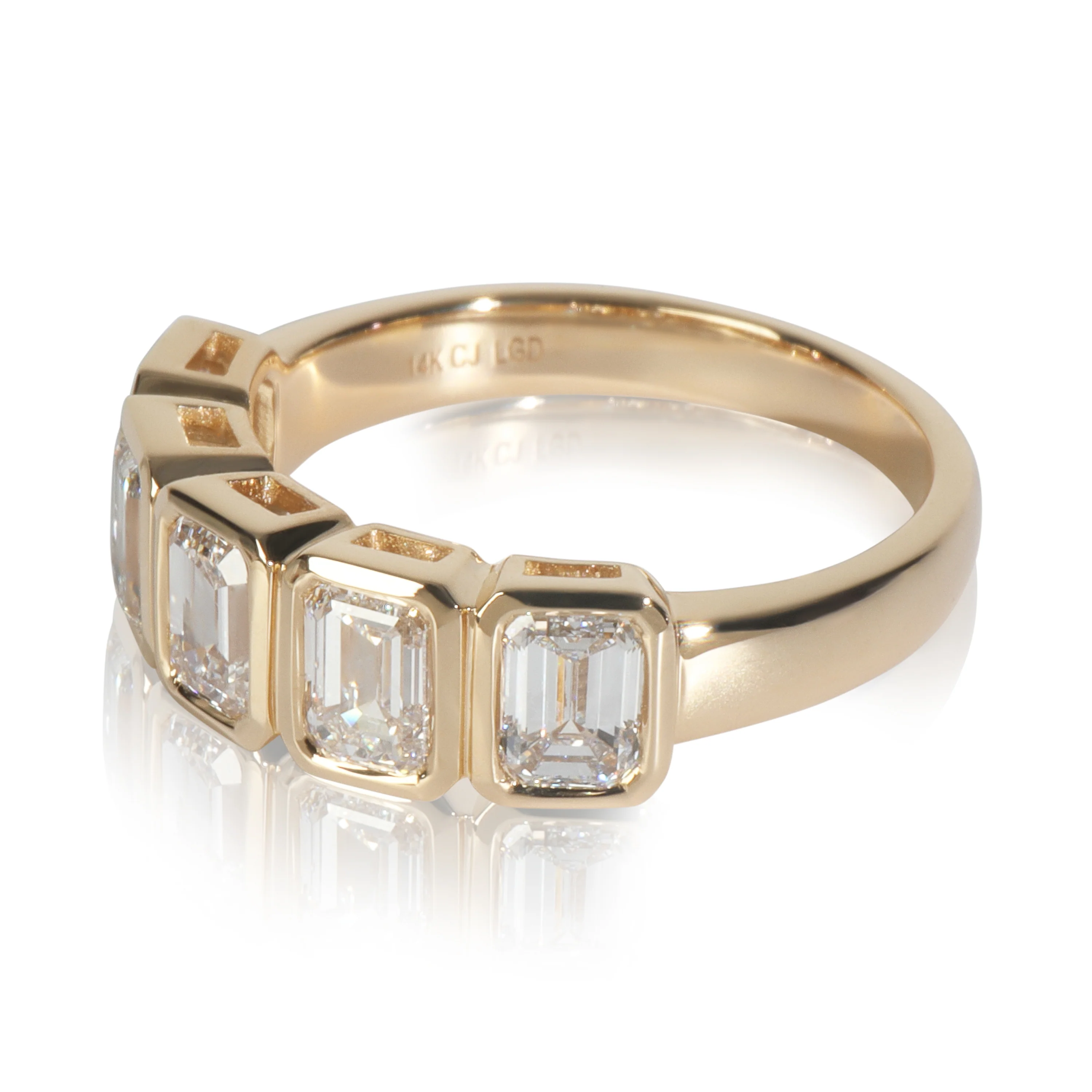 2.08 ctw Yellow Gold Lab-Grown Diamond Band - Image 2