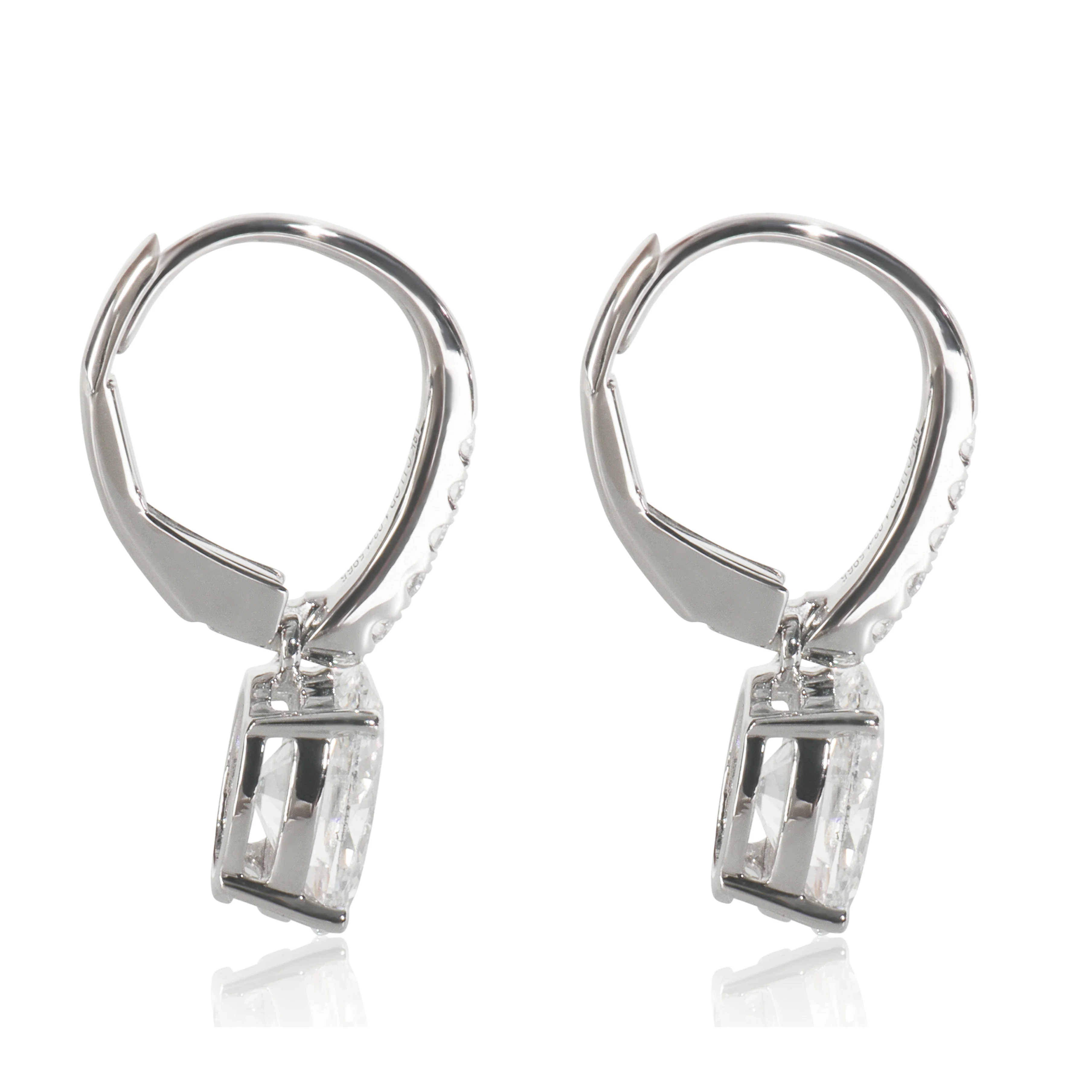 2.18 ctw White Gold Lab-Grown Diamond Earrings - Image 3