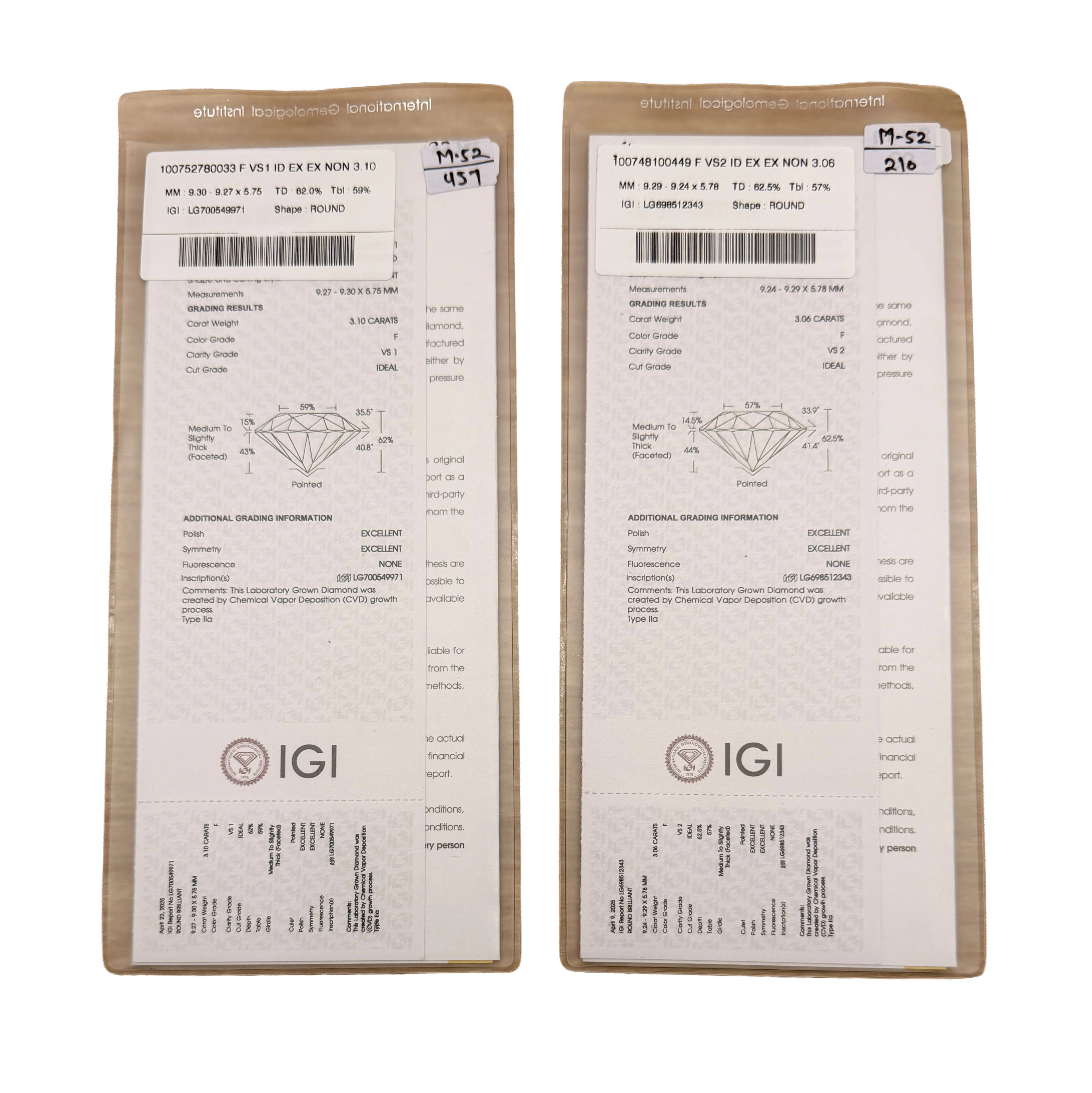 6.16 ctw White Gold Lab-Grown Diamond Earrings - Image 4