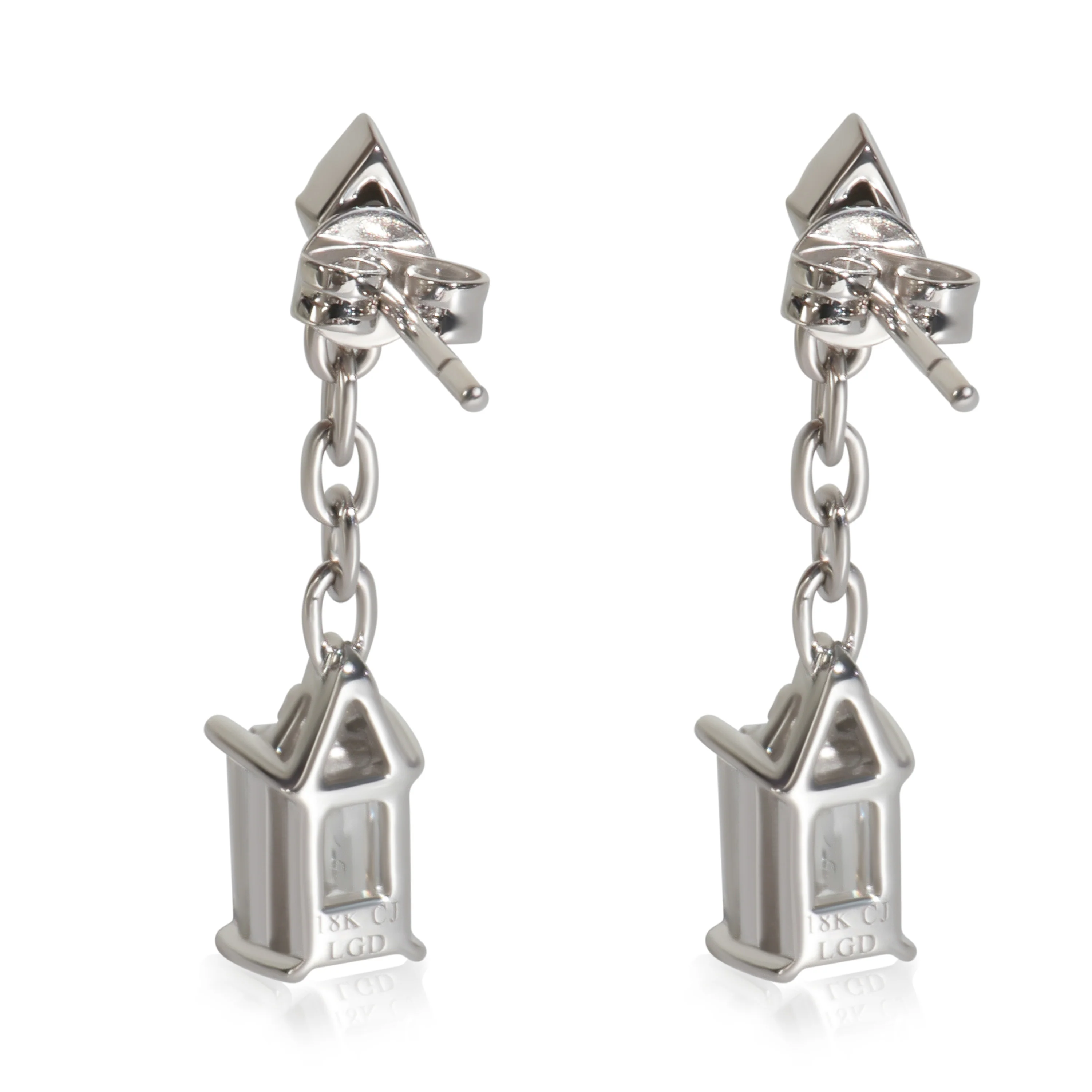 2.17 ctw White Gold Lab-Grown Diamond Earrings - Image 3