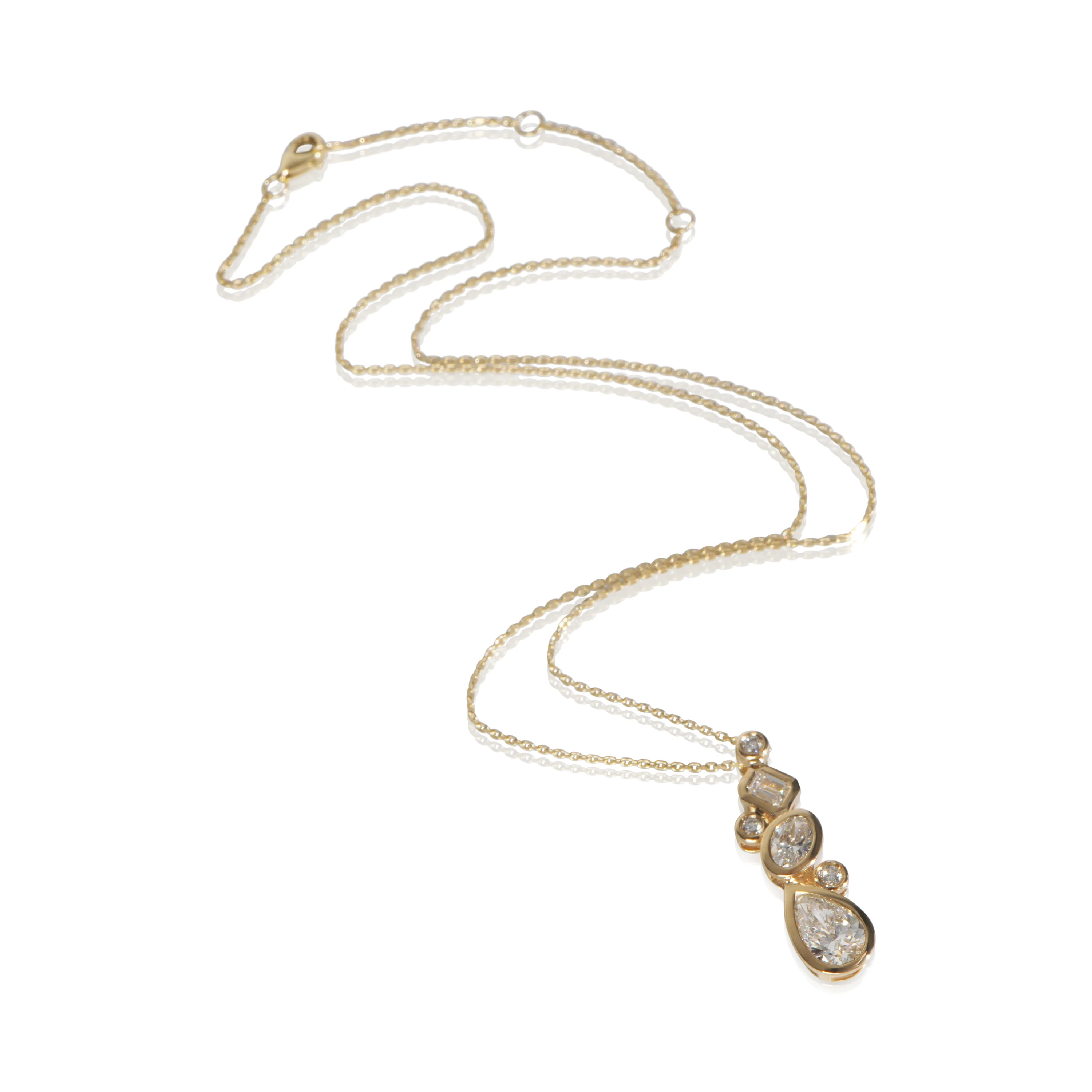 2.02 ctw Yellow Gold Lab-Grown Diamond Pendant - Image 3