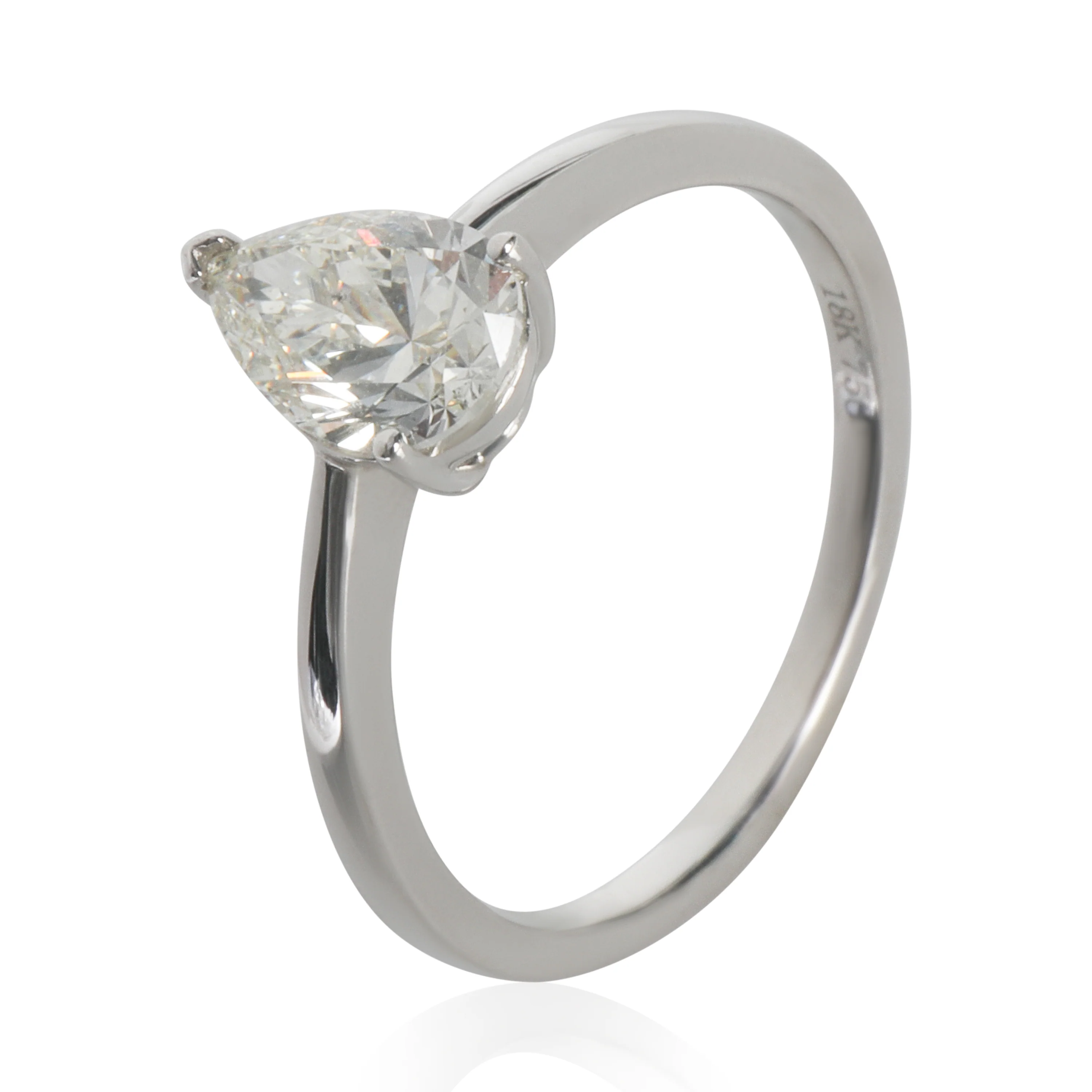 1 ct Pear Diamond Engagement Ring - Image 4