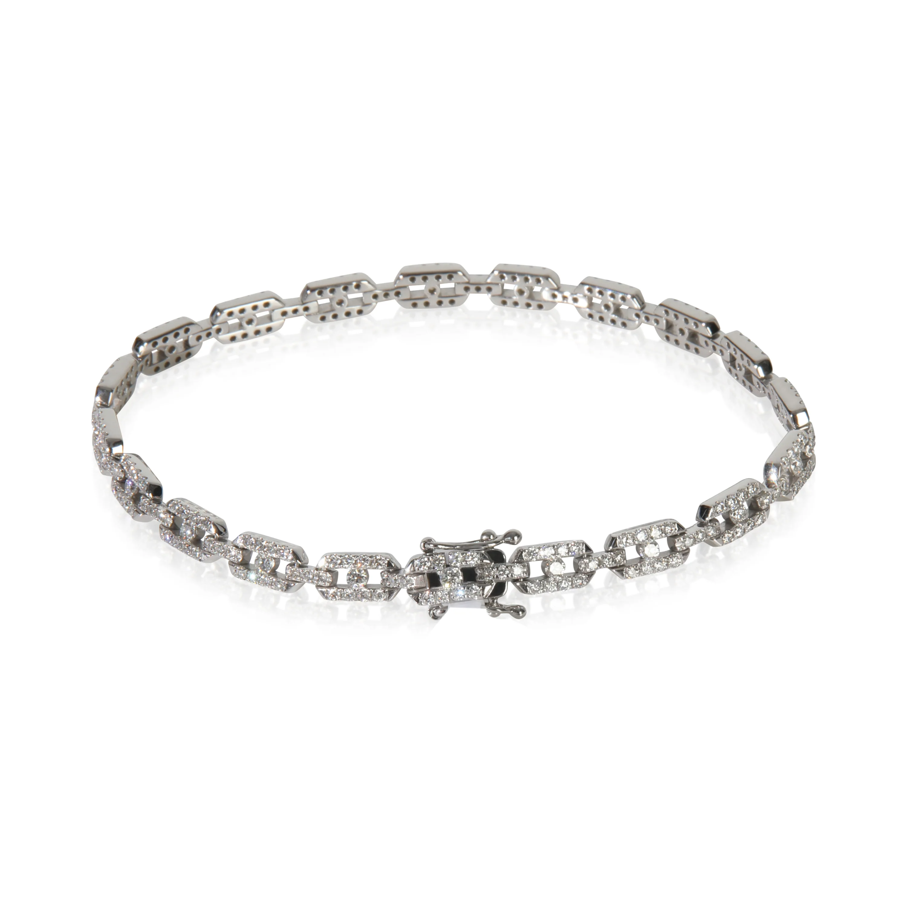 White Gold Diamond Bracelet - Image 3