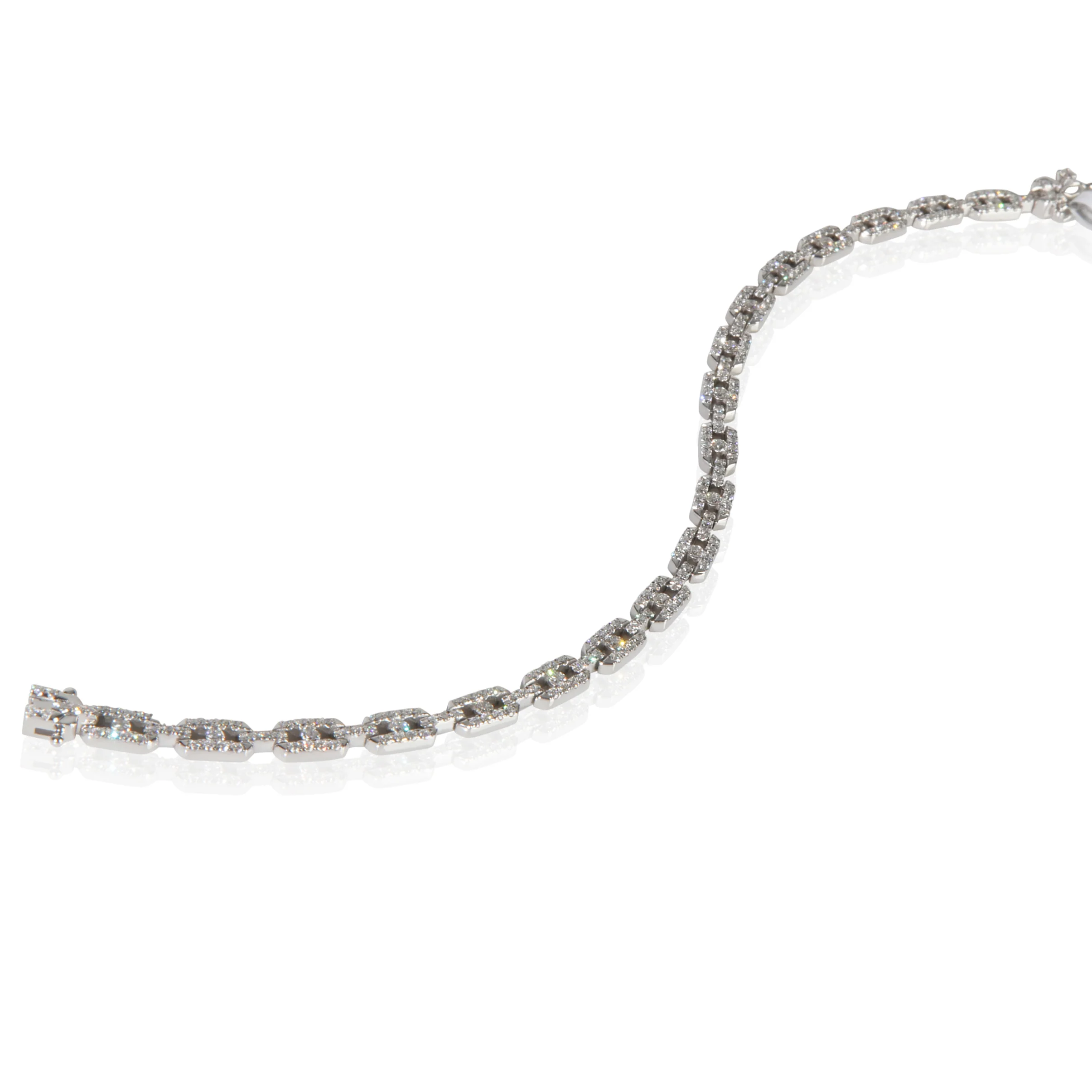 White Gold Diamond Bracelet - Image 4