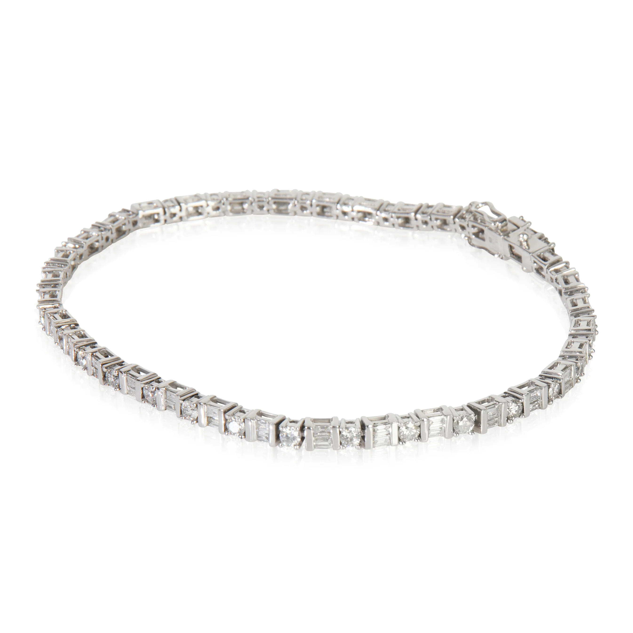 White Gold Diamond Bracelet - Image 2