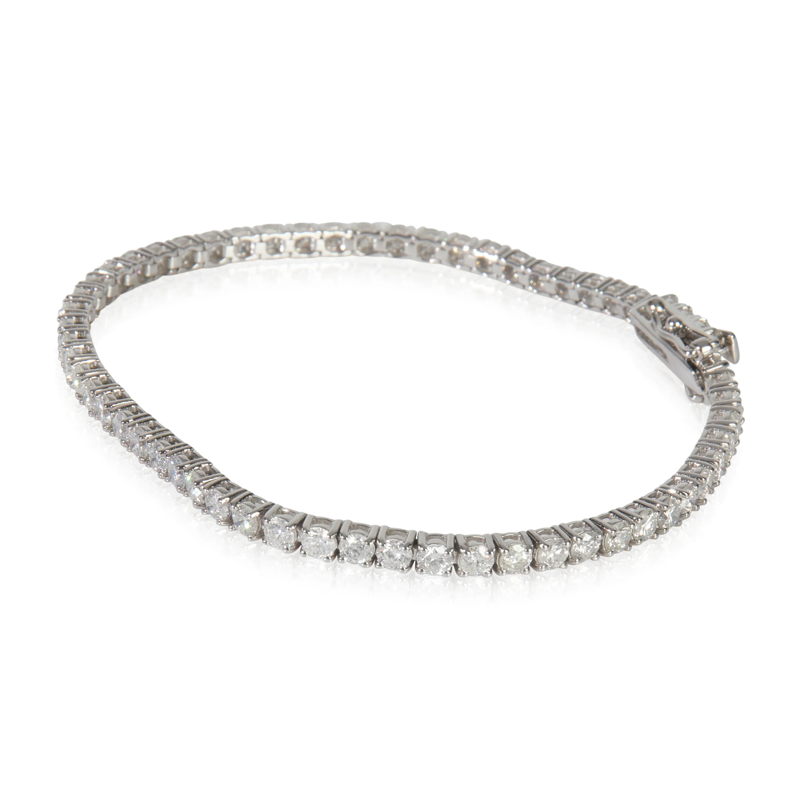White Gold Diamond Bracelet - Image 2