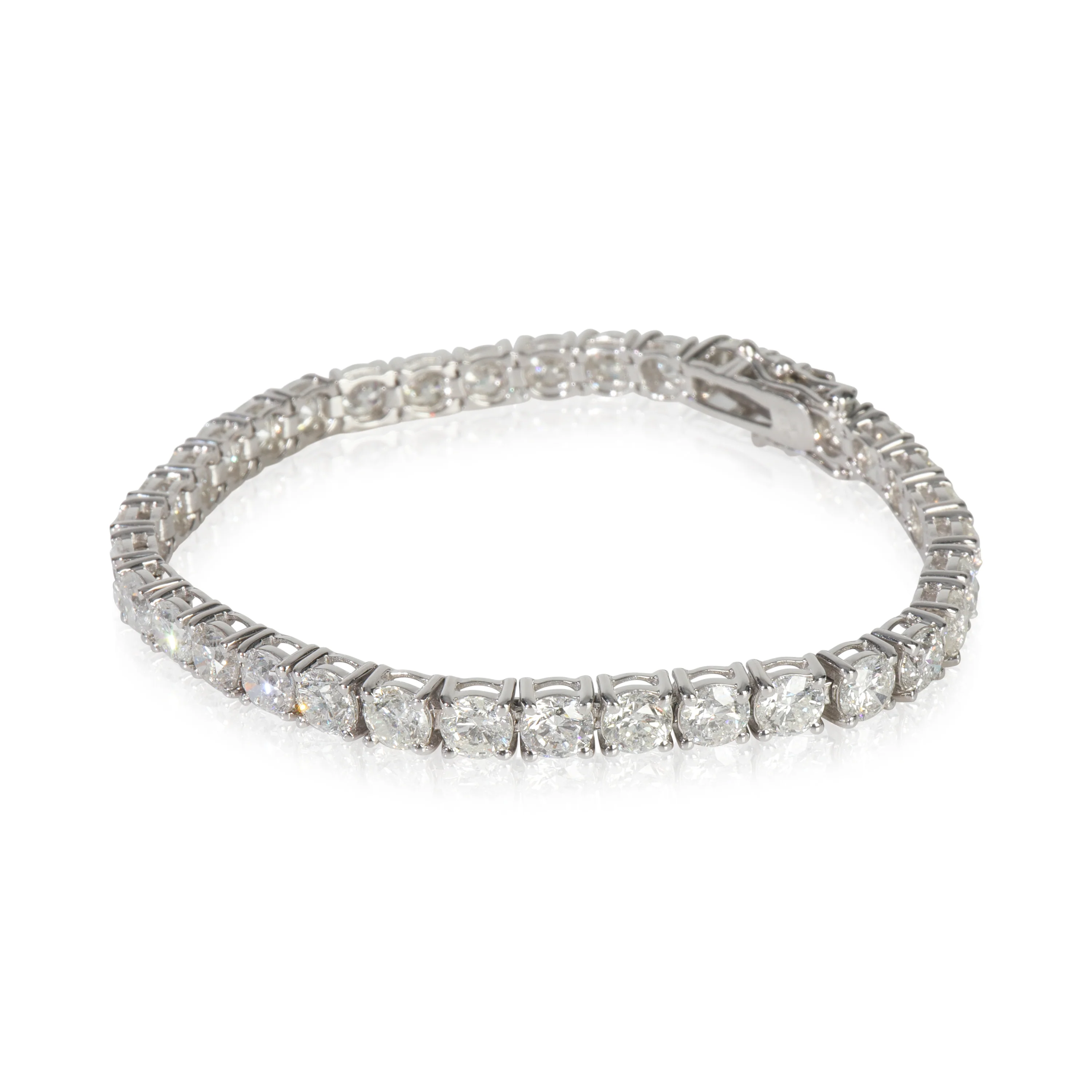 White Gold Diamond Bracelet - Image 2
