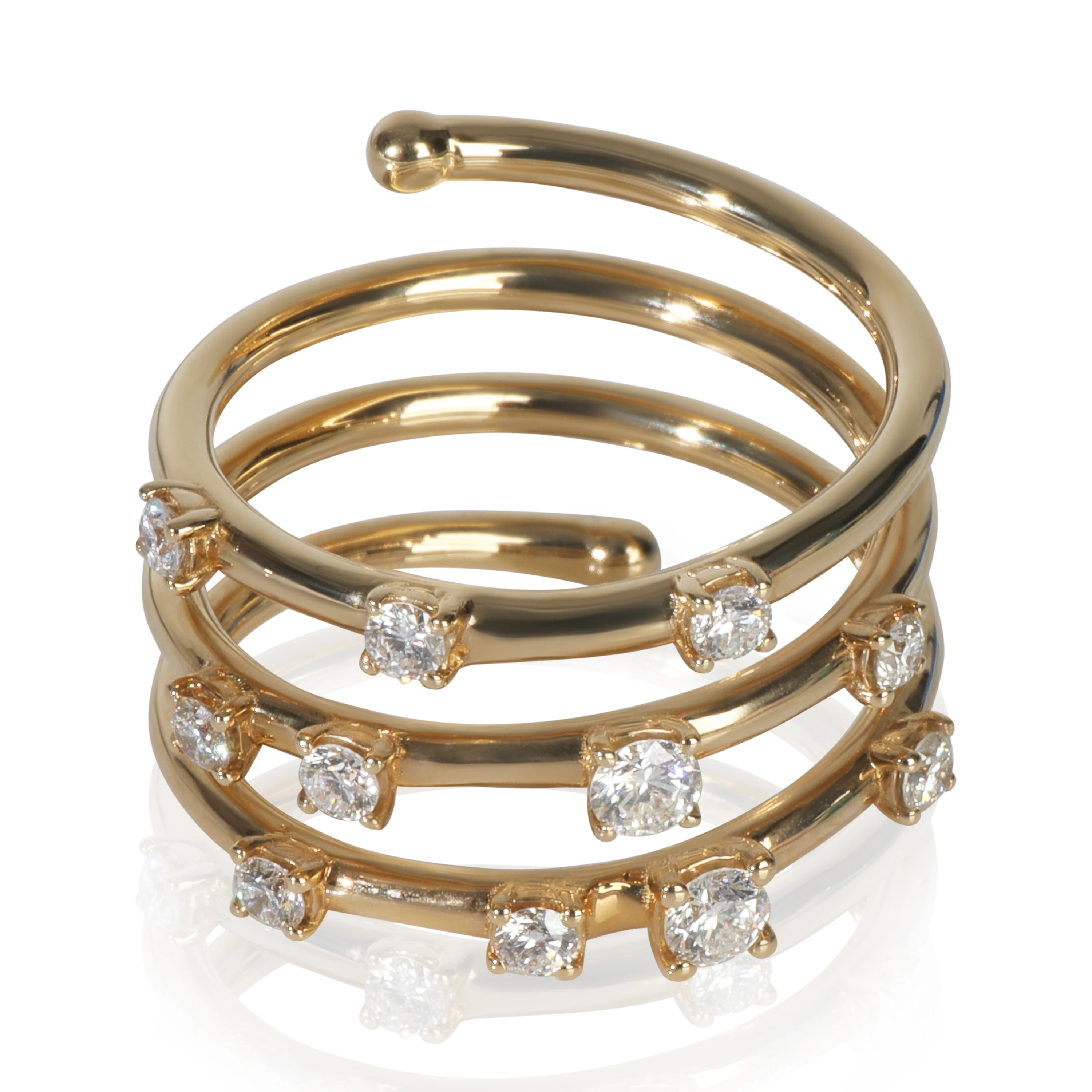 Yellow Gold Diamond Flexible Ring