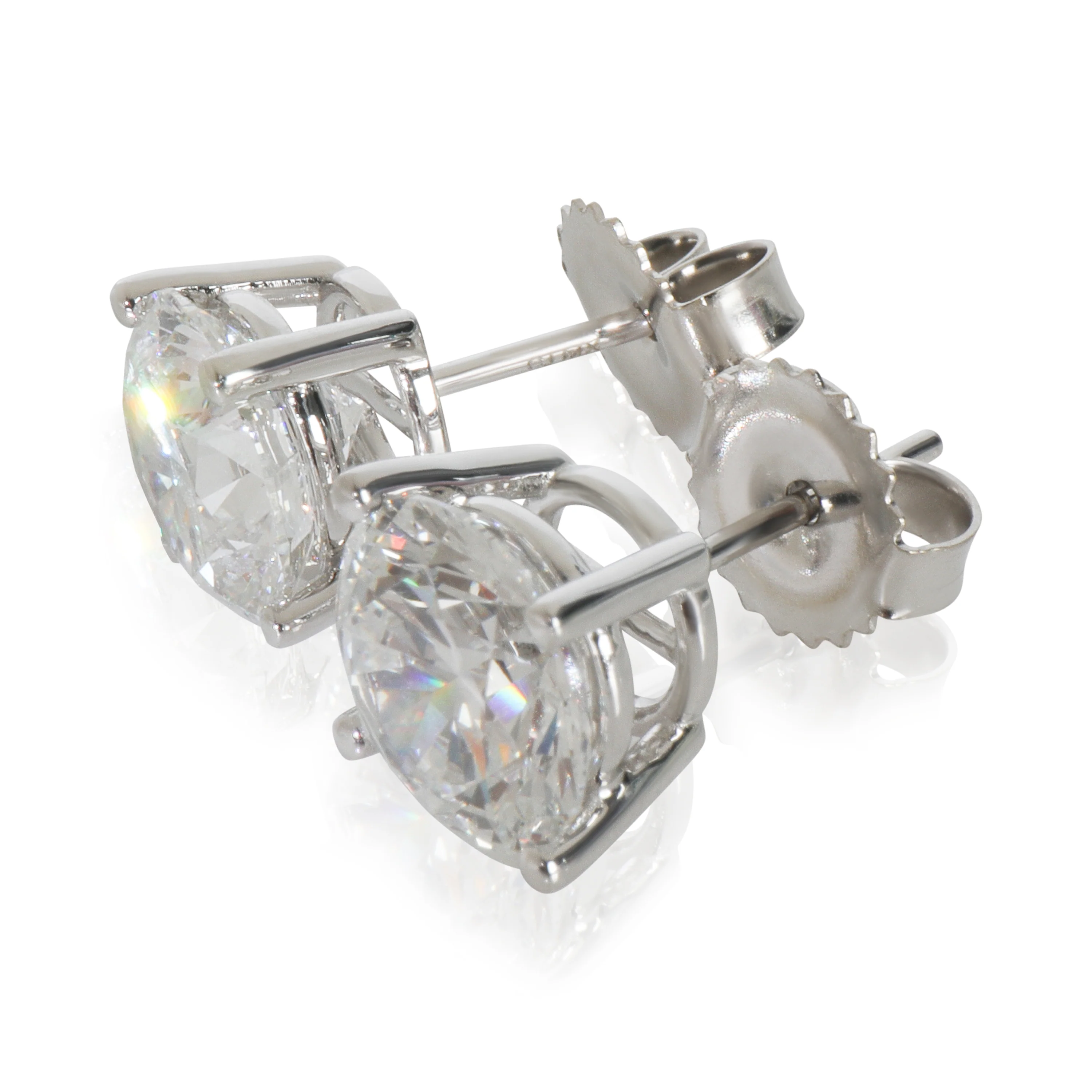 4.08 ctw White Gold Lab-Grown Diamond Earrings - Image 2