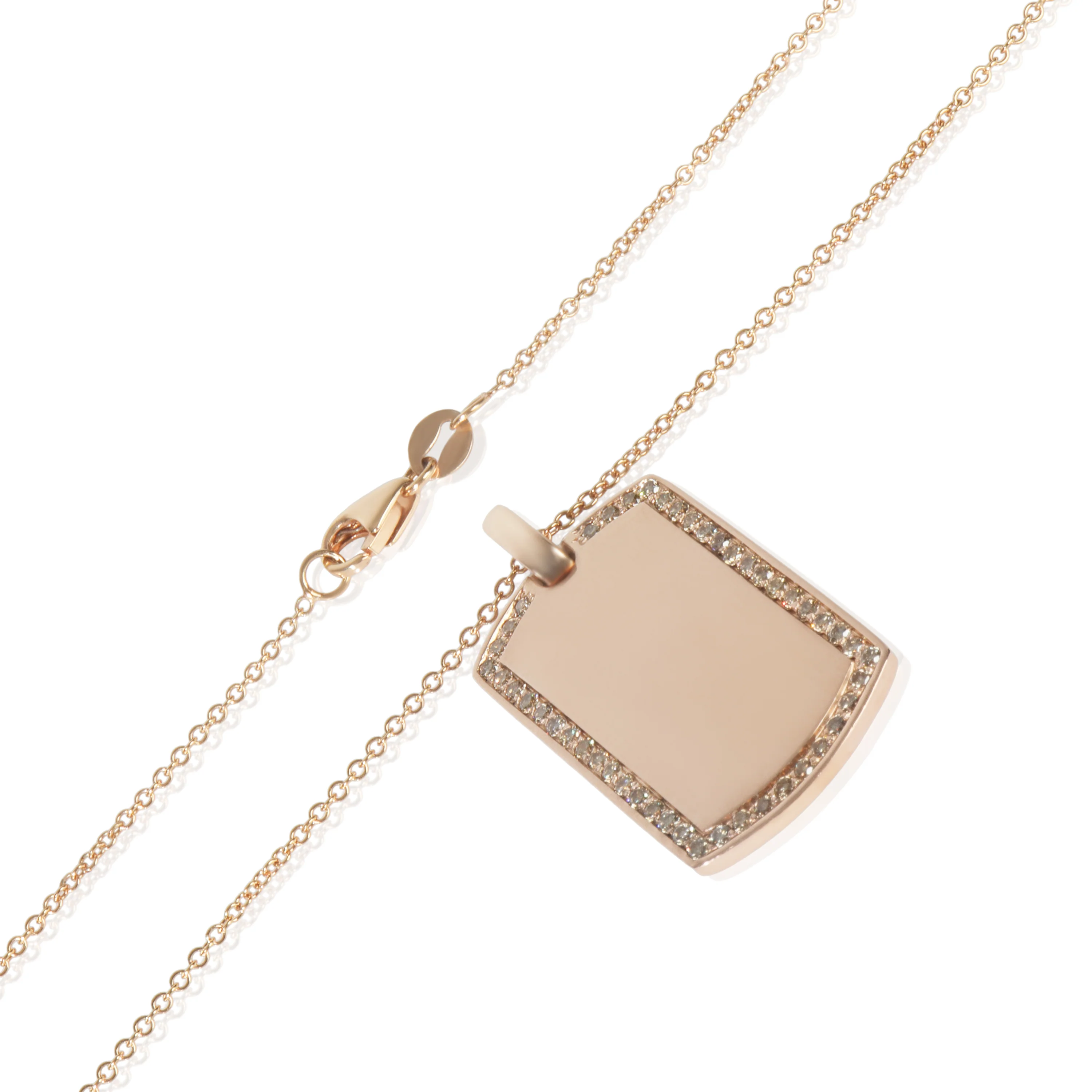 Rose Gold Diamond Pendant - Image 2