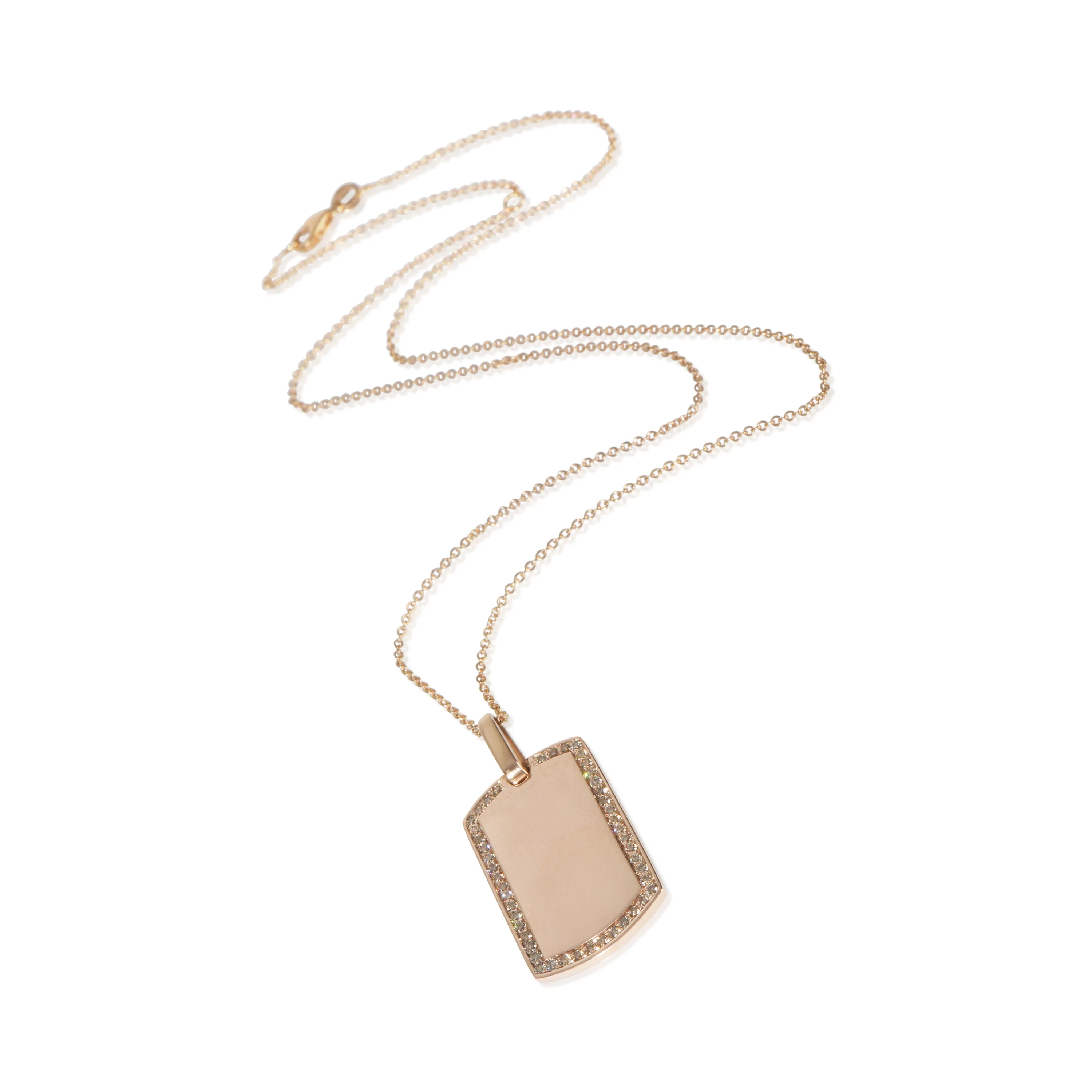 Rose Gold Diamond Pendant - Image 3
