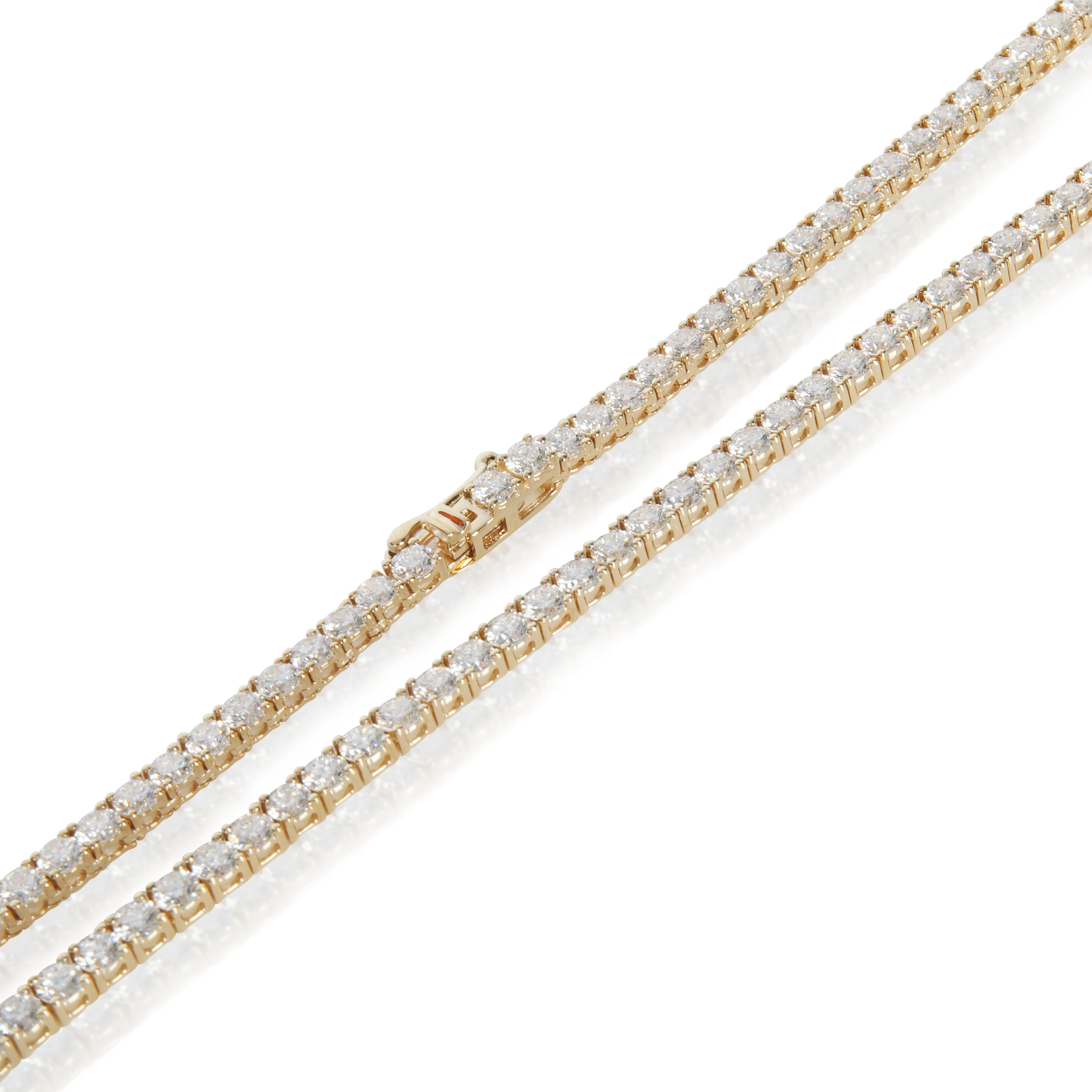 14.15 ctw Yellow Gold Lab-Grown Diamond Necklace - Image 2