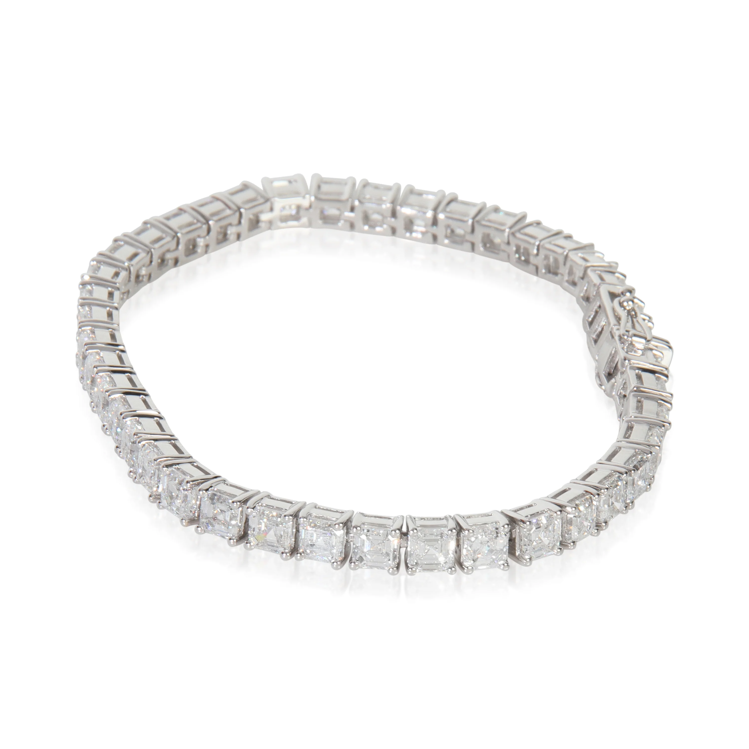 13.74 ctw White Gold Lab-Grown Diamond Bracelet - Image 3