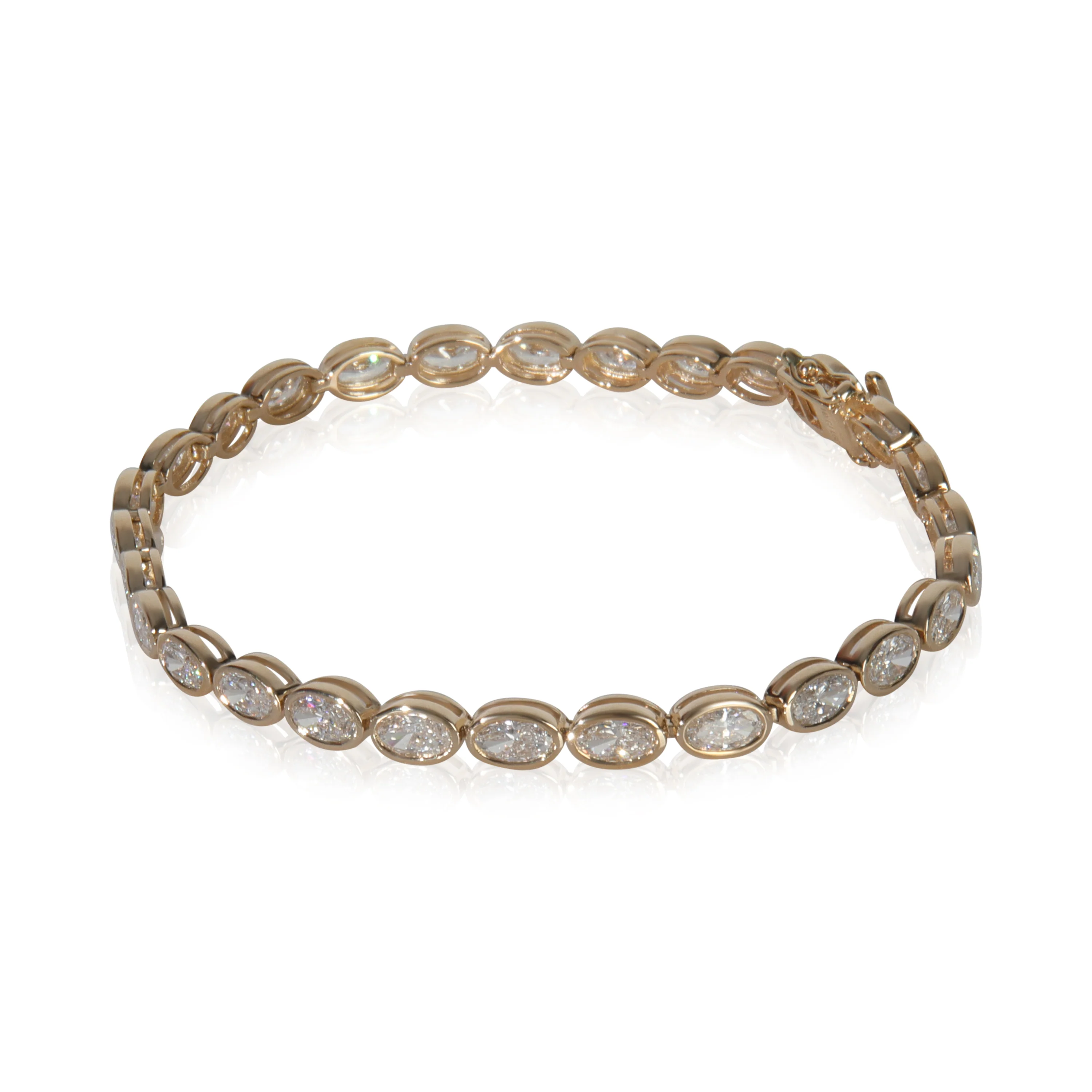 5.08 ctw Yellow Gold Lab-Grown Diamond Bracelet - Image 2