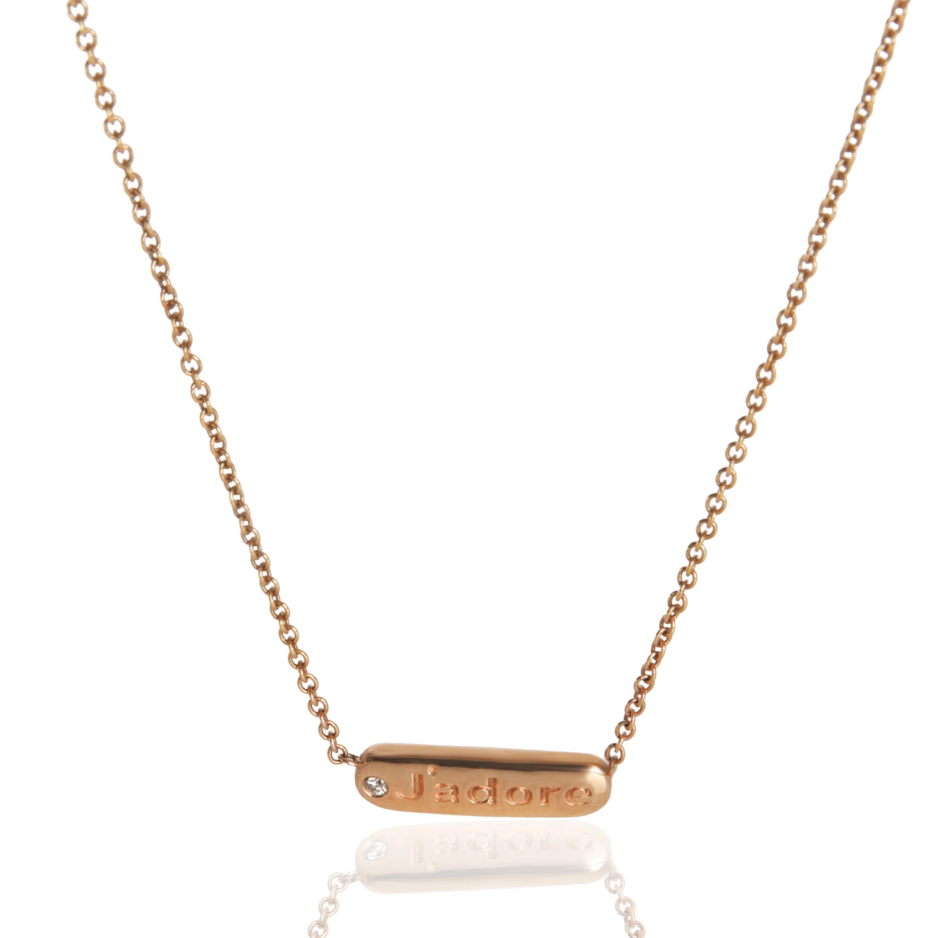 Rose Gold Diamond Jadore Pendant