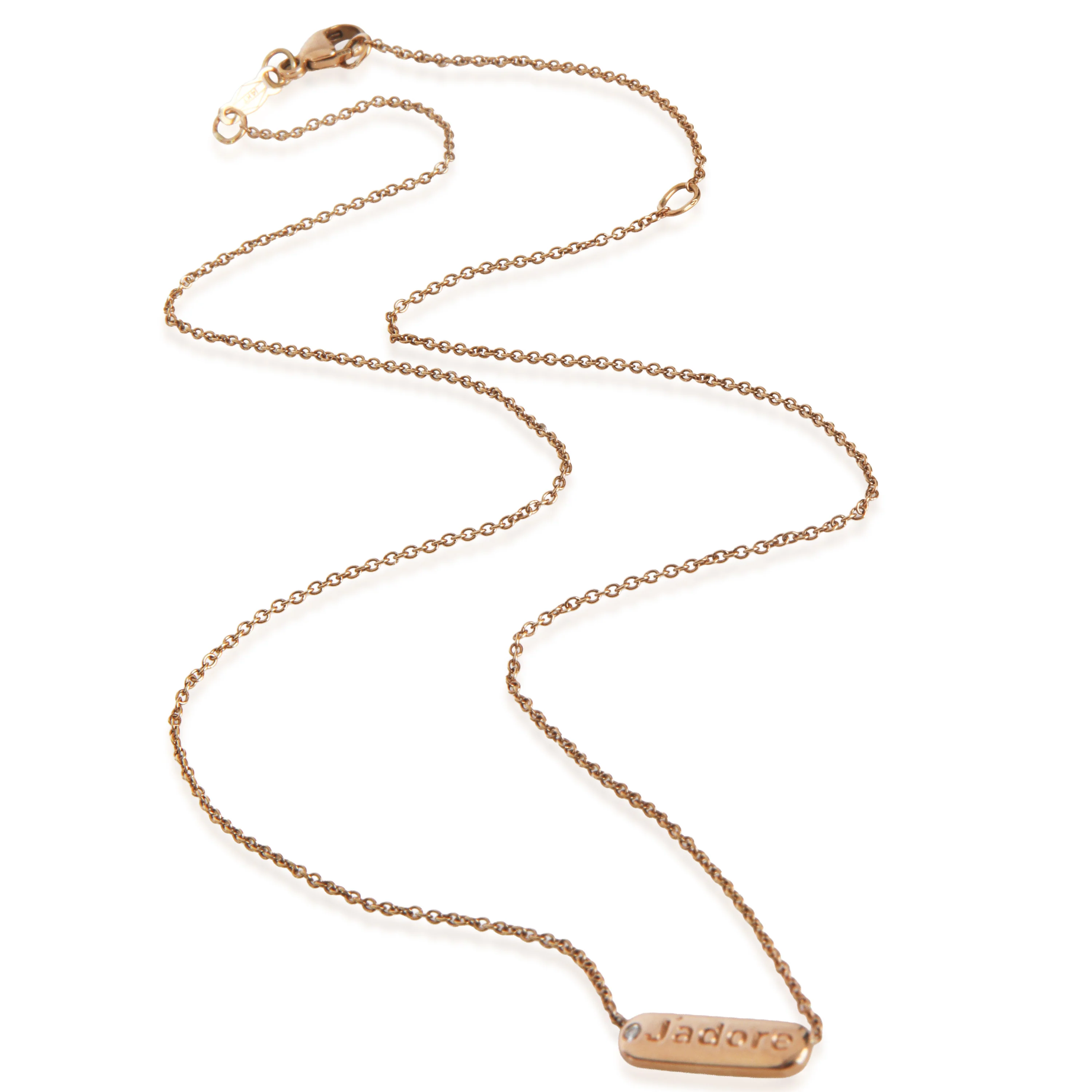 Rose Gold Diamond Jadore Pendant - Image 2
