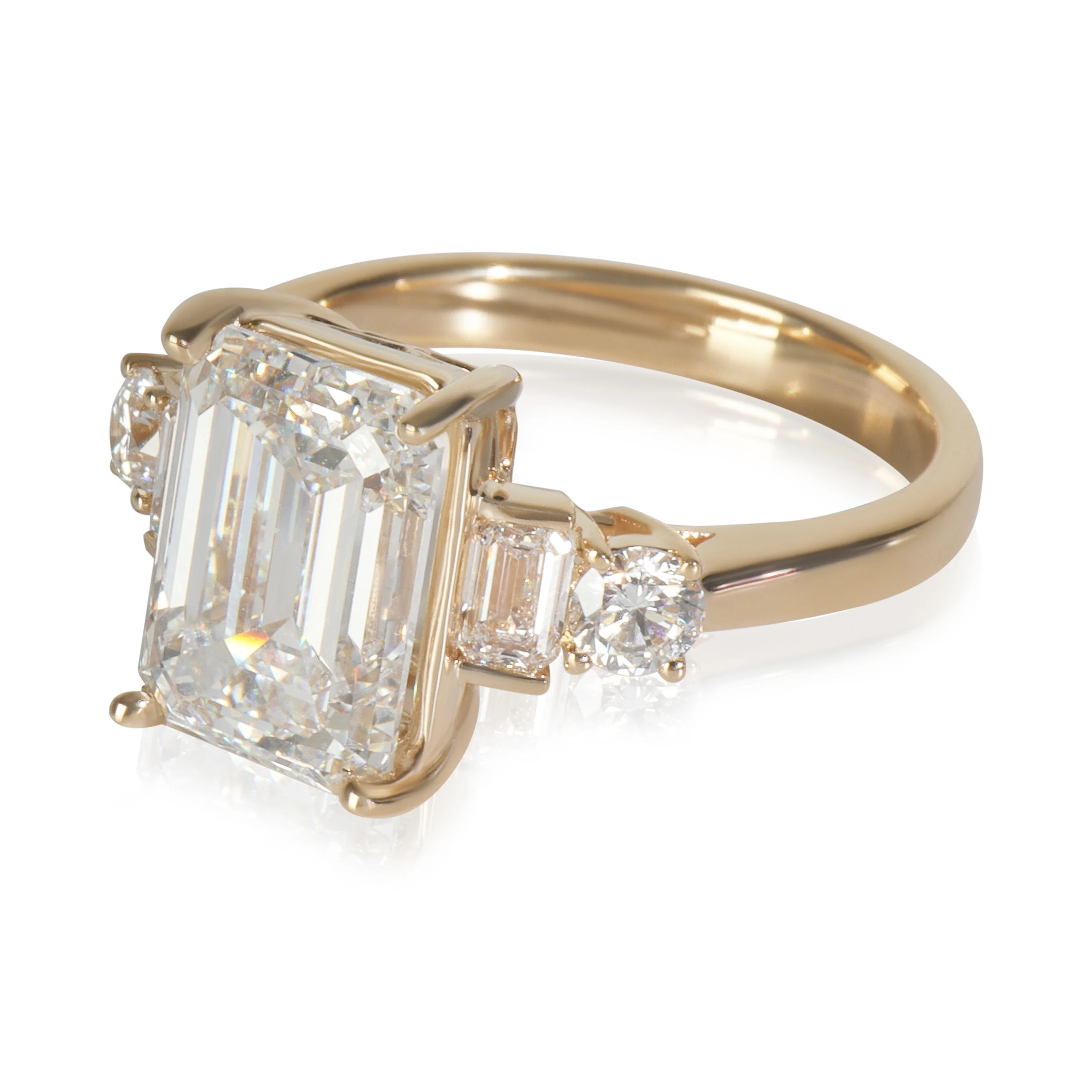 4.86 ctw Yellow Gold Lab-Grown Diamond Engagement Ring - Image 2