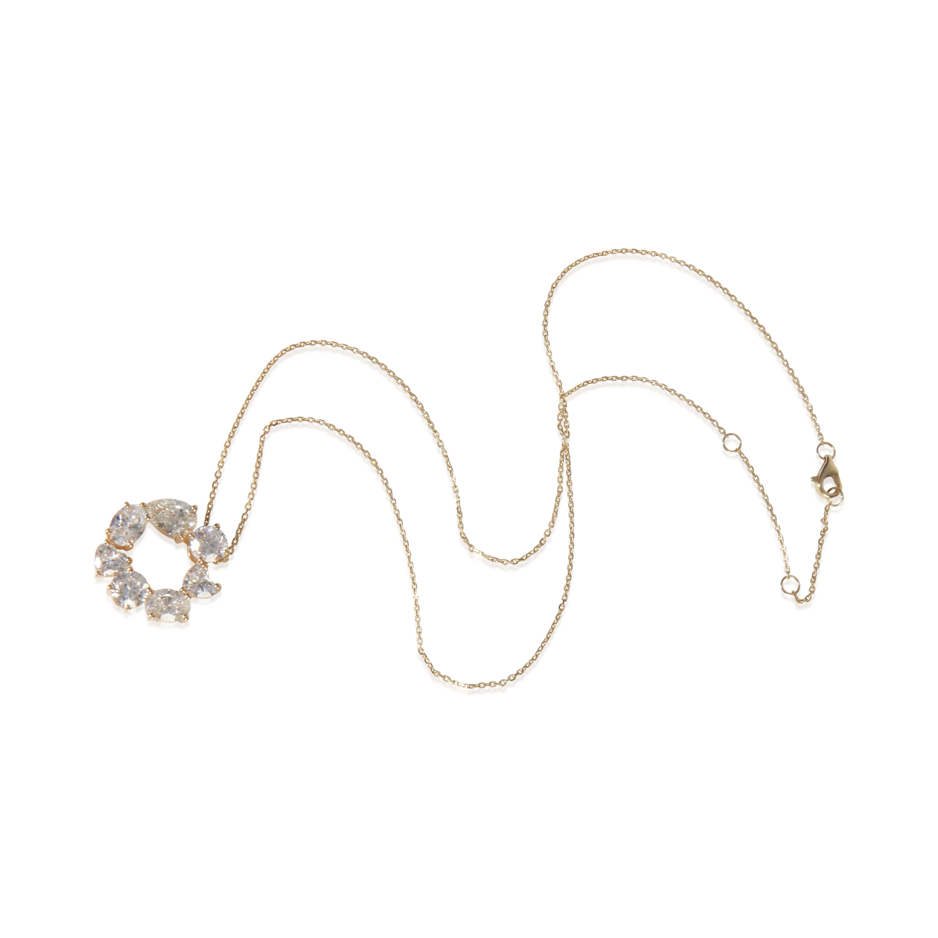 4.98 ctw Yellow Gold Lab-Grown Diamond Pendant - Image 3