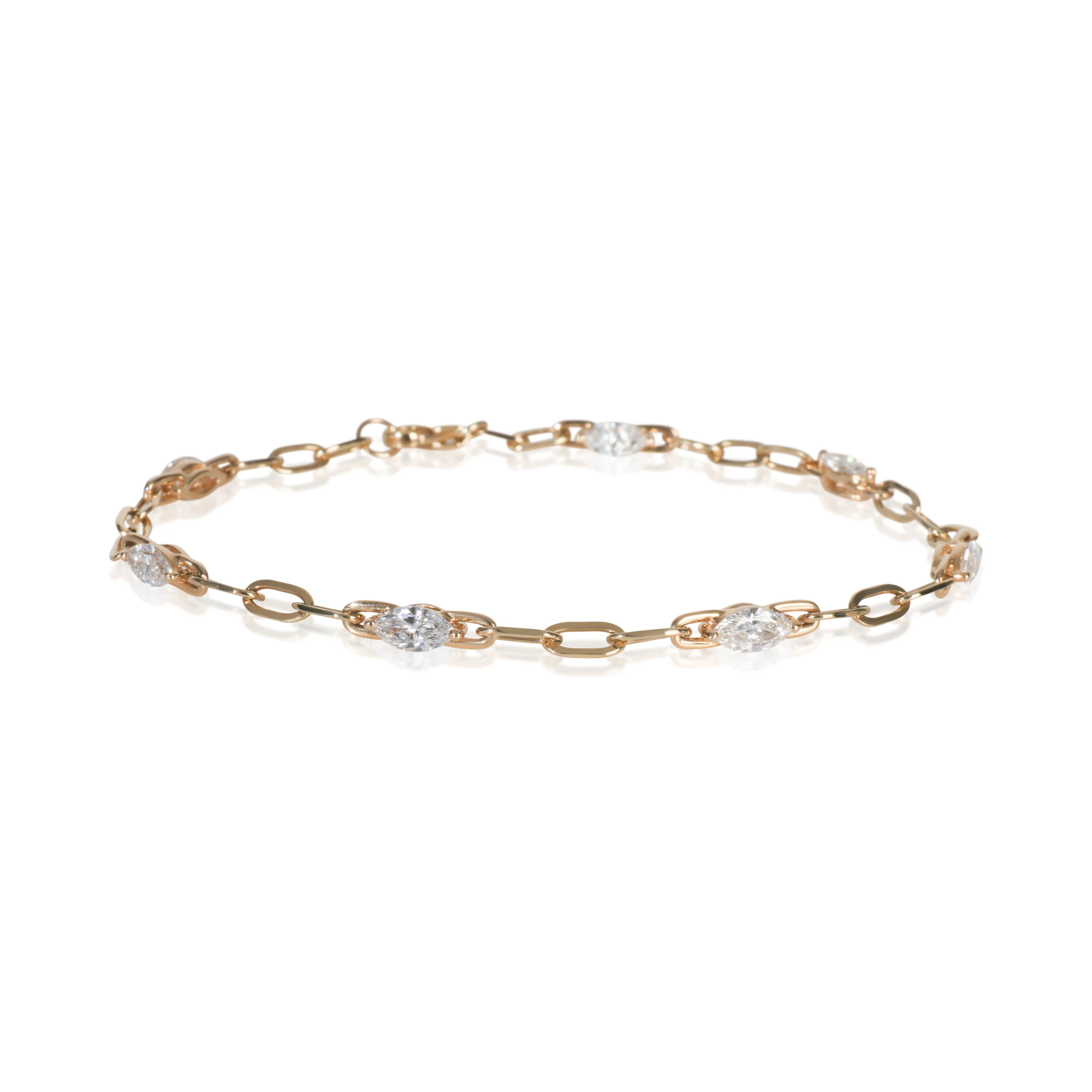 1.38 ctw Yellow Gold Lab-Grown Diamond Bracelet
