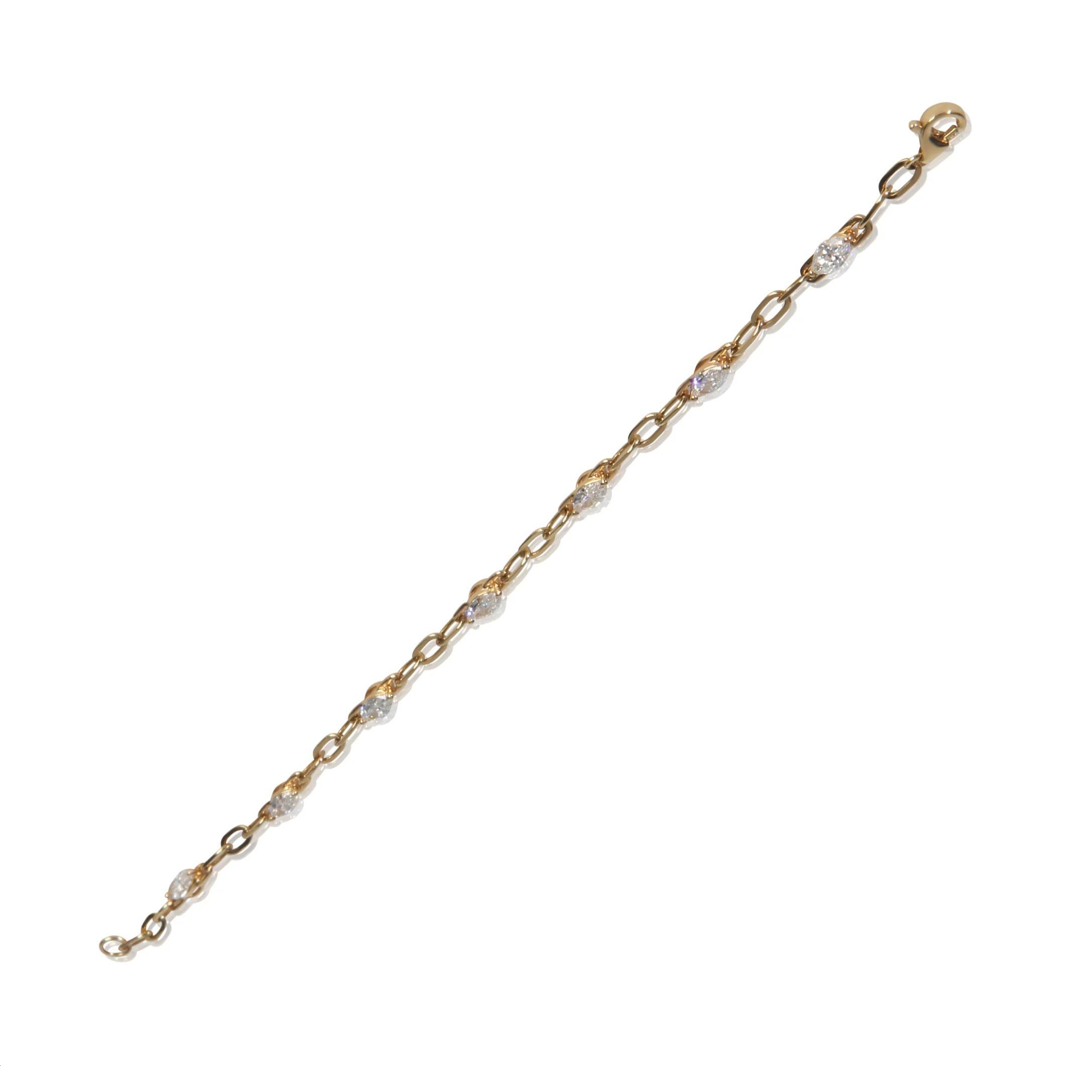 1.38 ctw Yellow Gold Lab-Grown Diamond Bracelet - Image 4