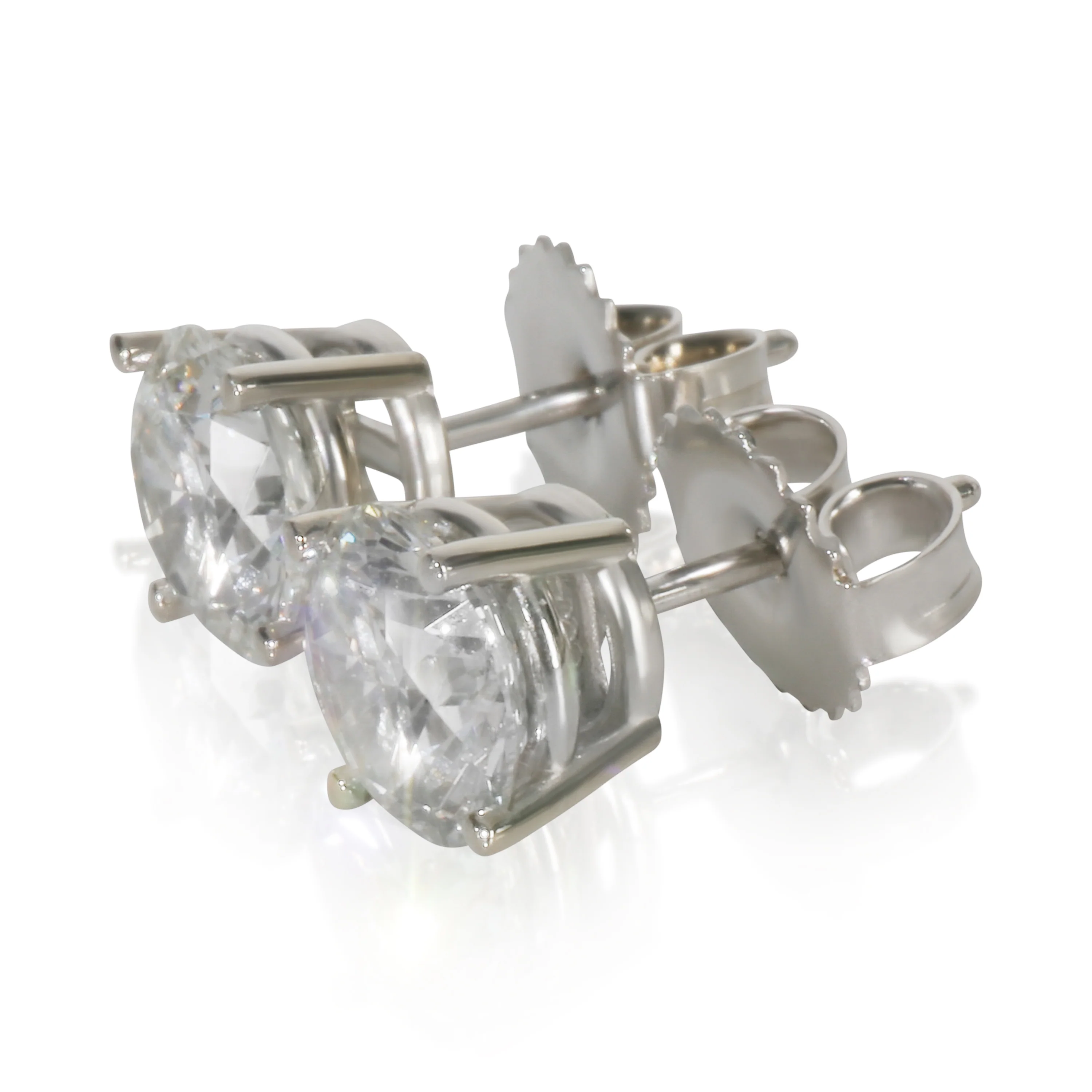 2.27 ctw White Gold Lab-Grown Diamond Stud Earring - Image 2