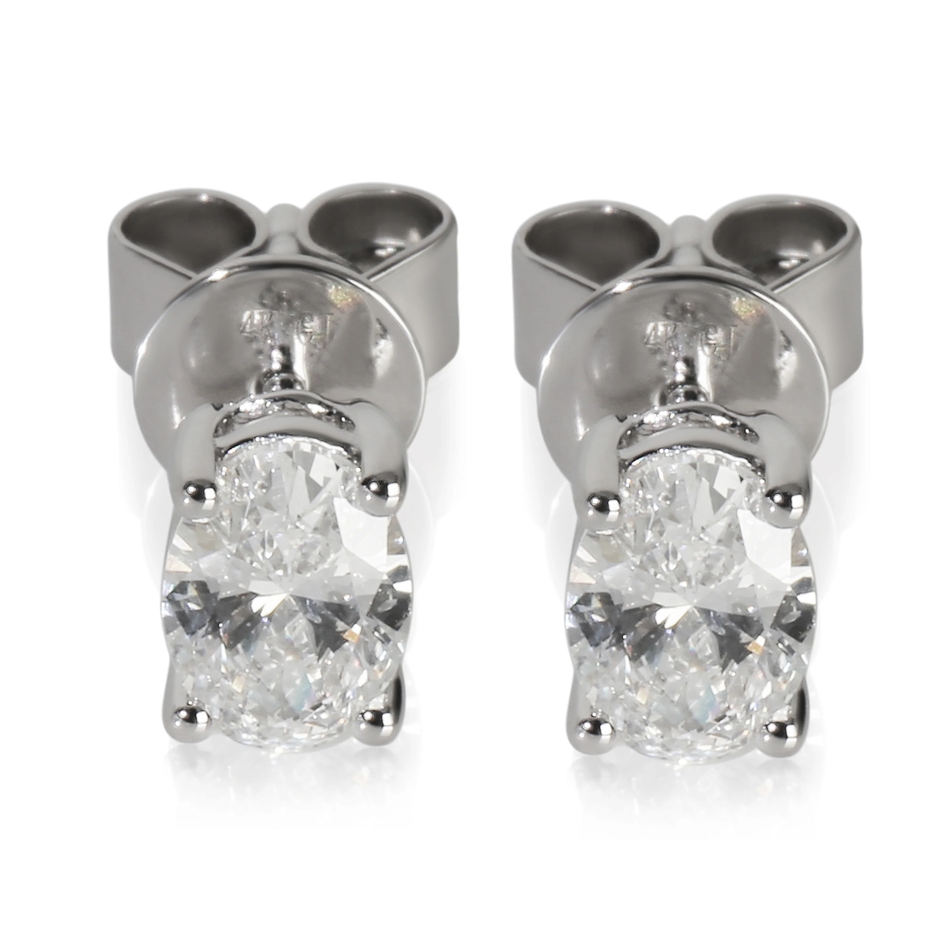 .99 Ctw. White Gold Lab-Grown Diamond Earrings
