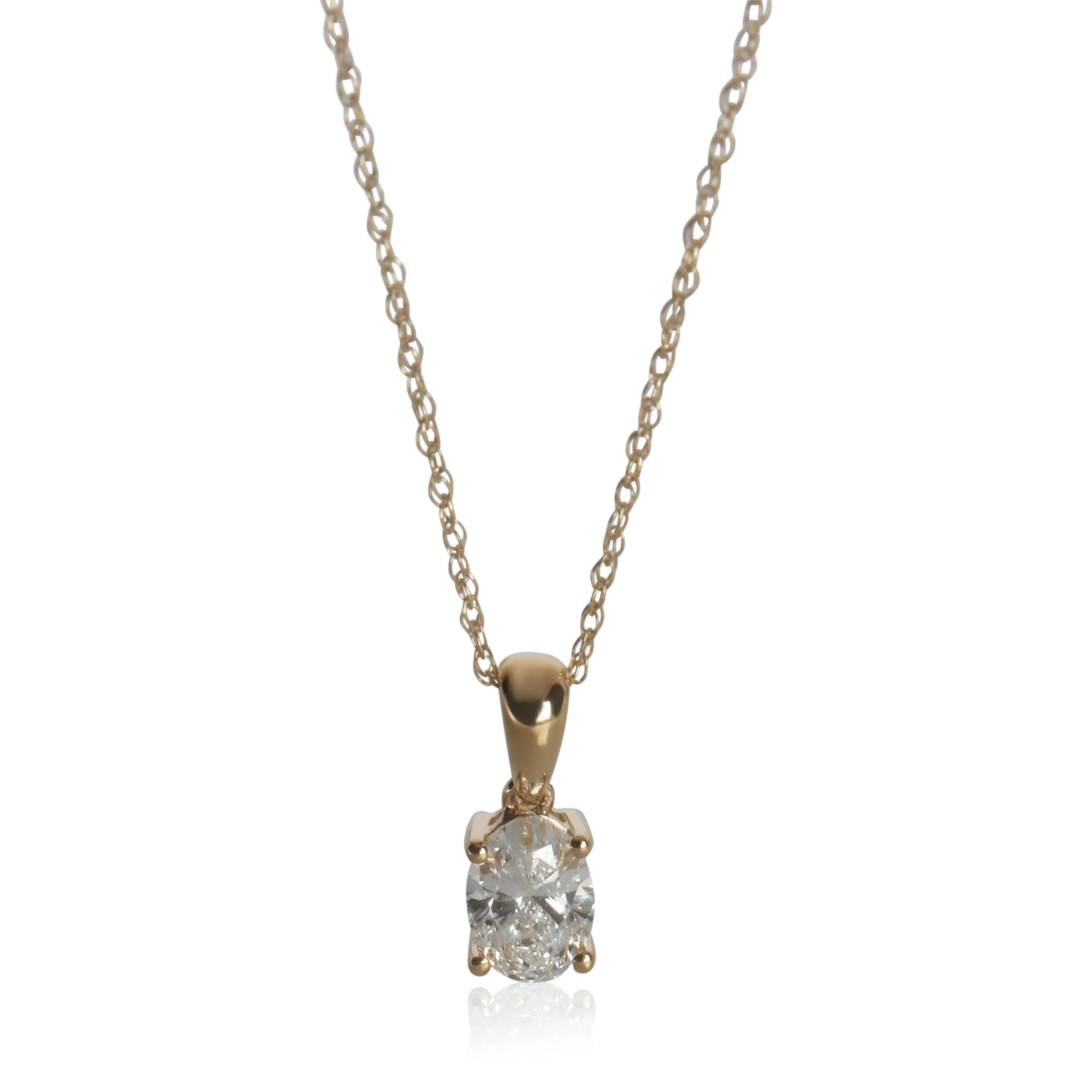0.51 ctw Yellow Gold Lab-Grown Diamond Pendant