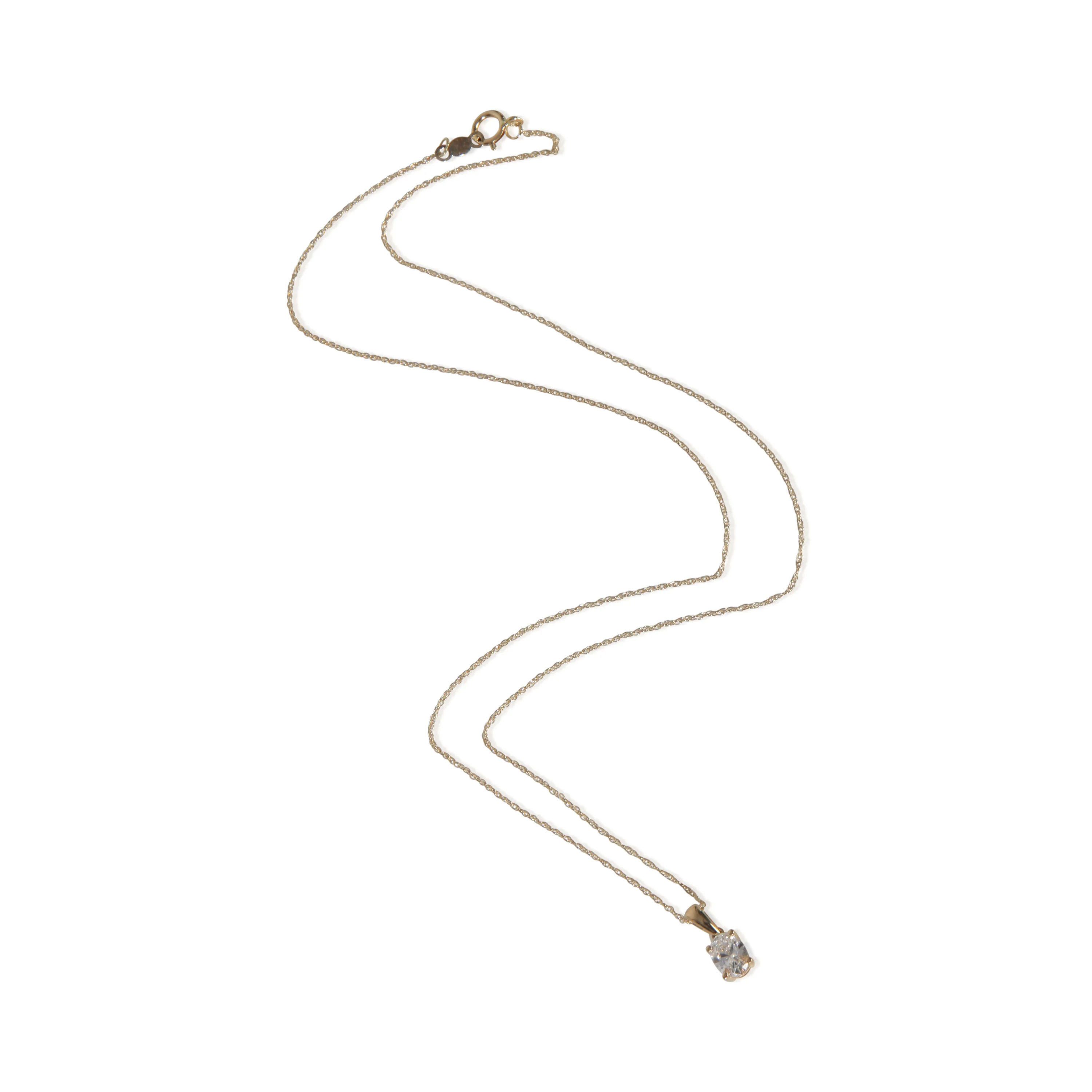 0.51 ctw Yellow Gold Lab-Grown Diamond Pendant - Image 3