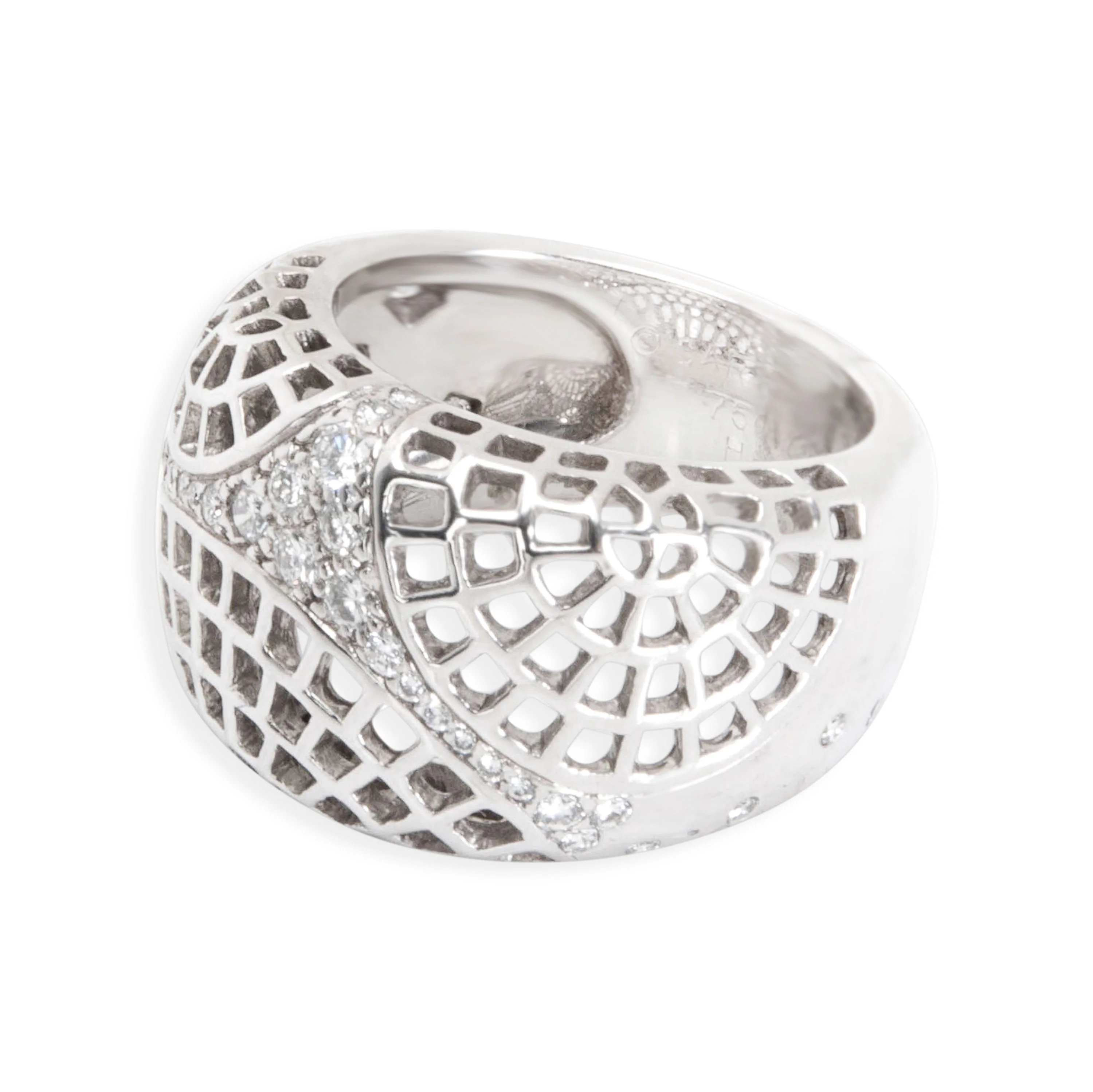 Broiderie Ring (White Gold, Diamonds) - Image 2