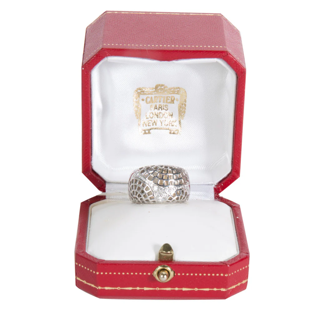Broiderie Ring (White Gold, Diamonds) - Image 5