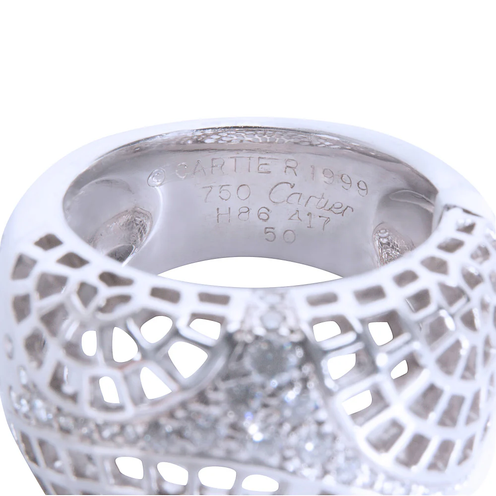 Broiderie Ring (White Gold, Diamonds) - Image 6