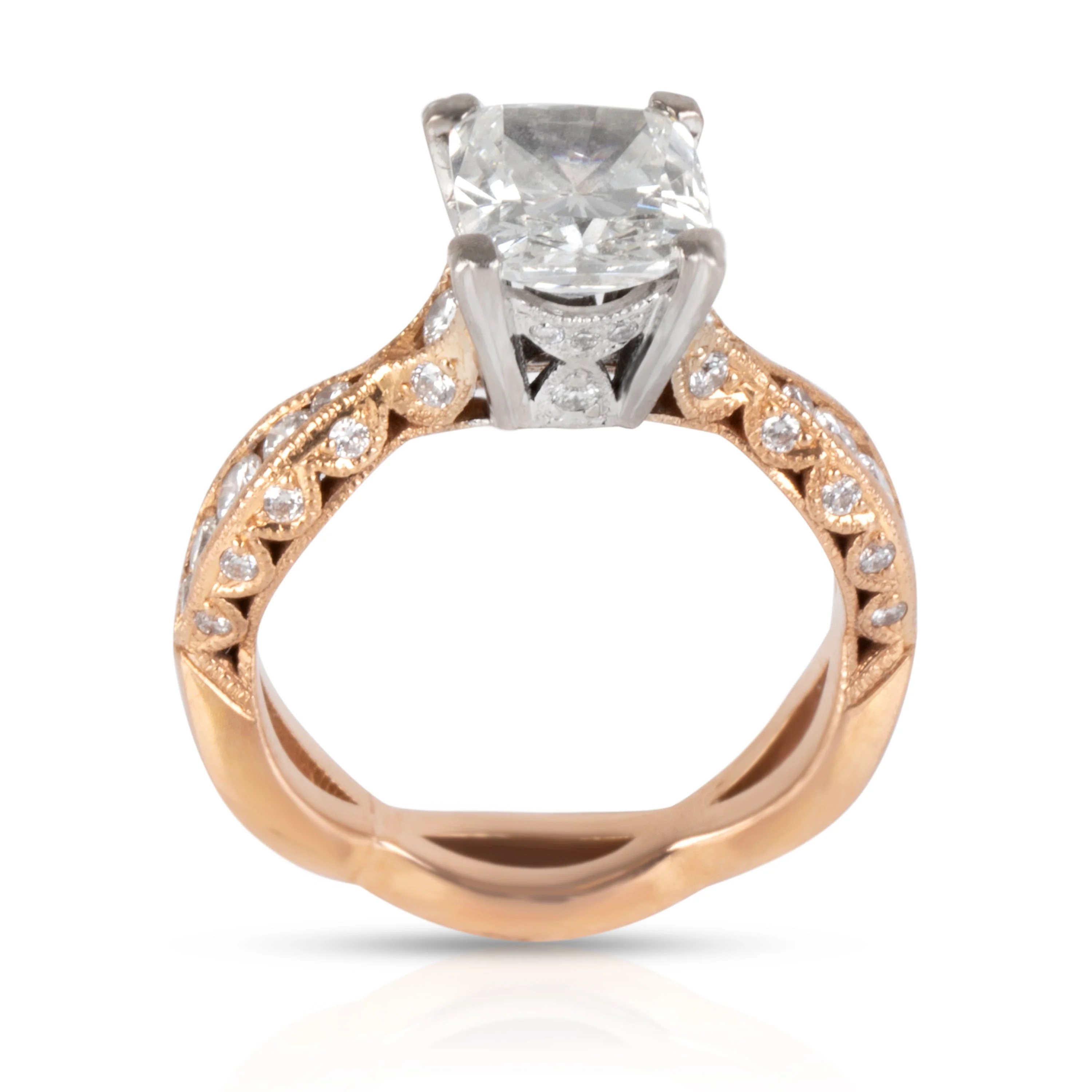 Tacori Diamond Engagement Ring in 18K Rose Gold GIA Certified G SI2 2.37 ctw - Image 3
