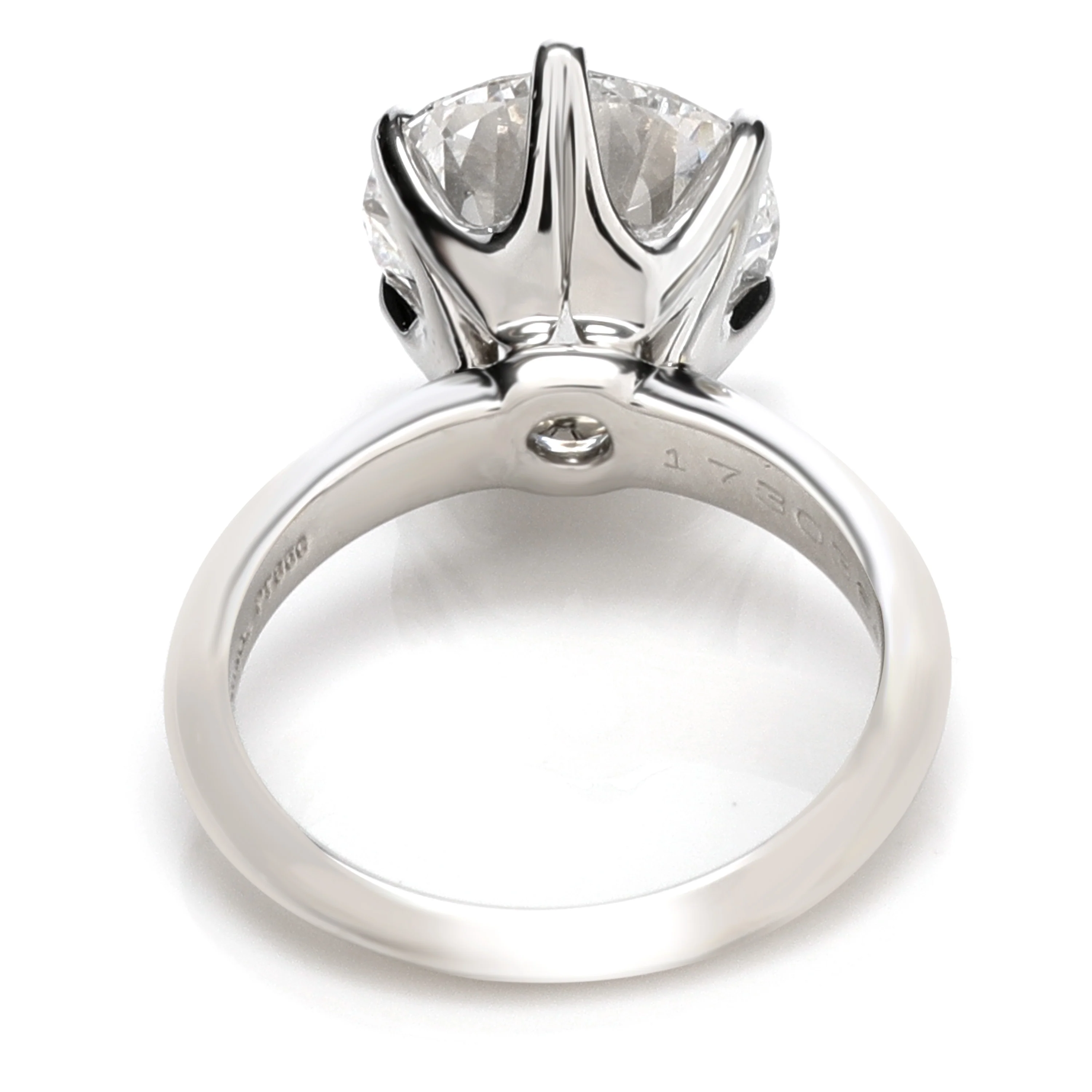Tiffany & Co. Solitaire Diamond Engagement Ring in Platinum D VS1  5.02 CT - Image 4