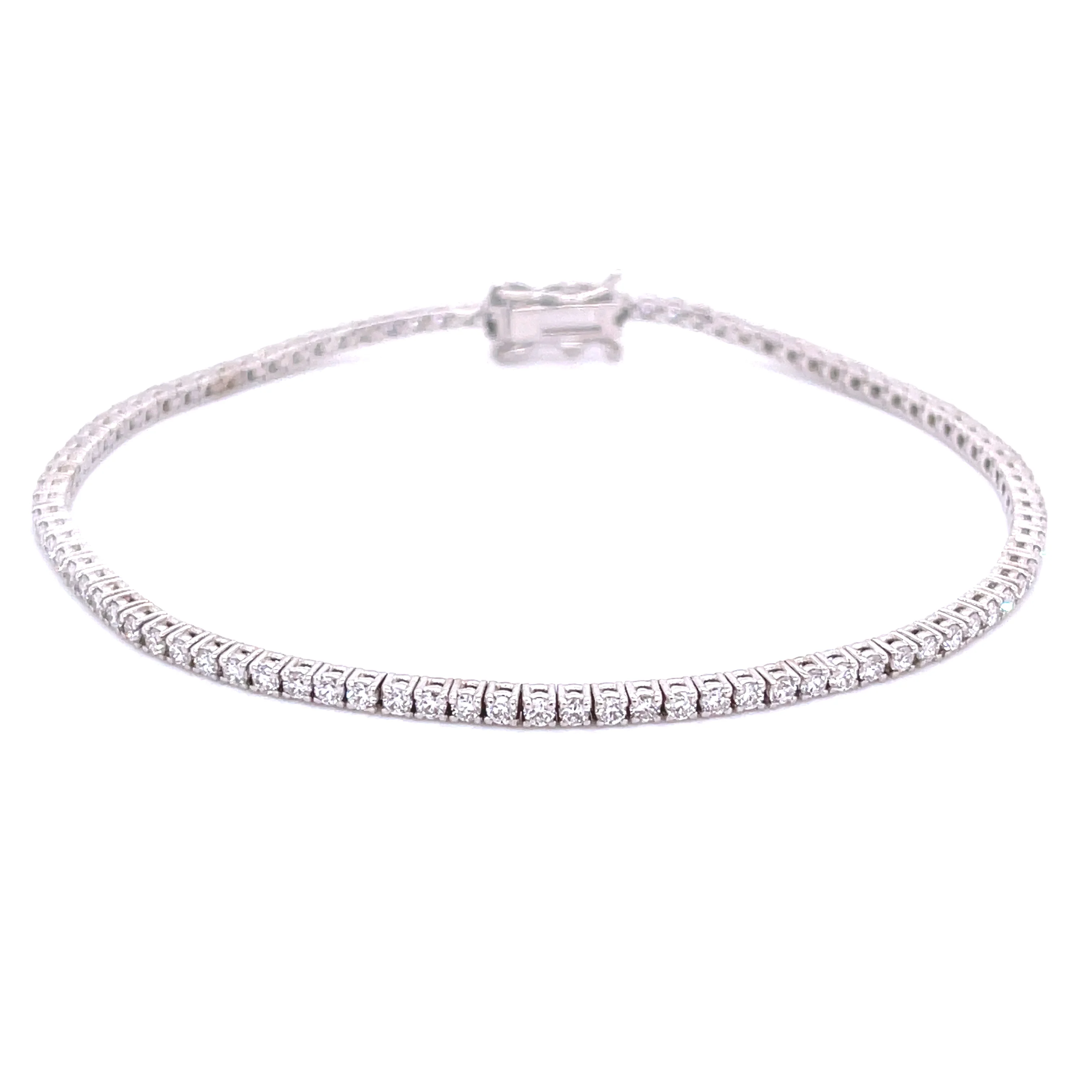 Diamond Tennis Bracelet in 14K White Gold (1.75 CTW)