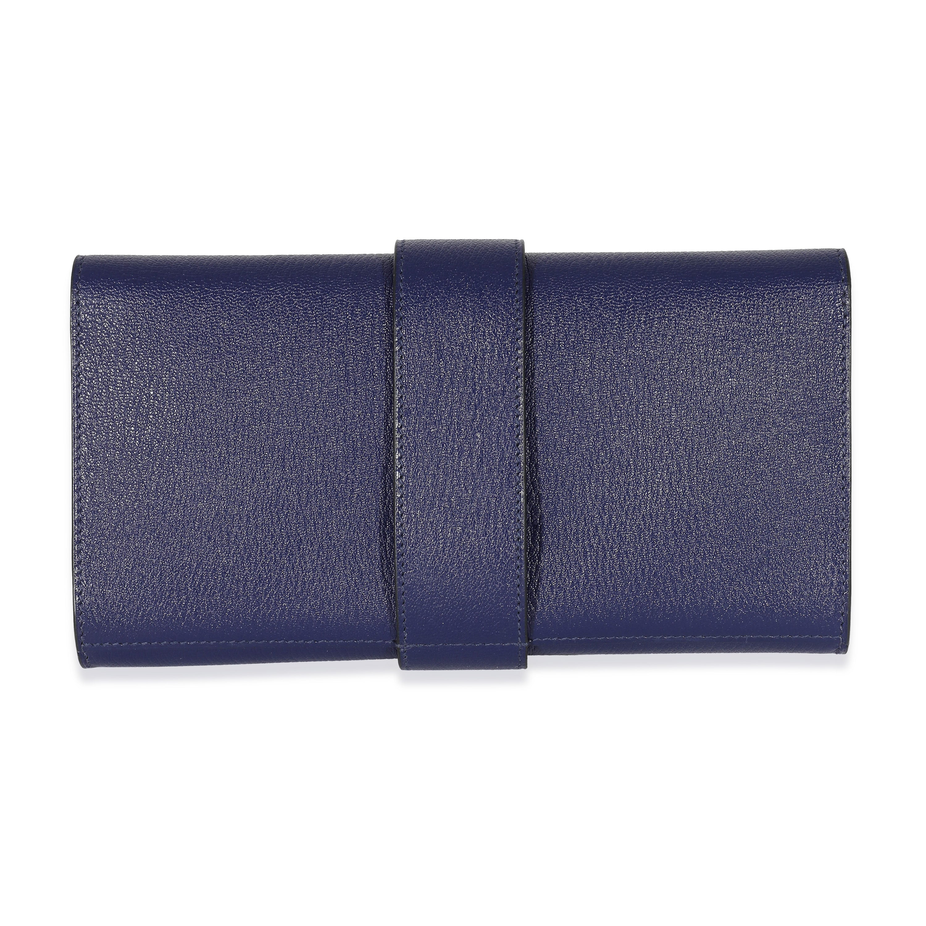 Hermes Bleu Encre Mysore Chevre Medor 23 PBHW - Image 3