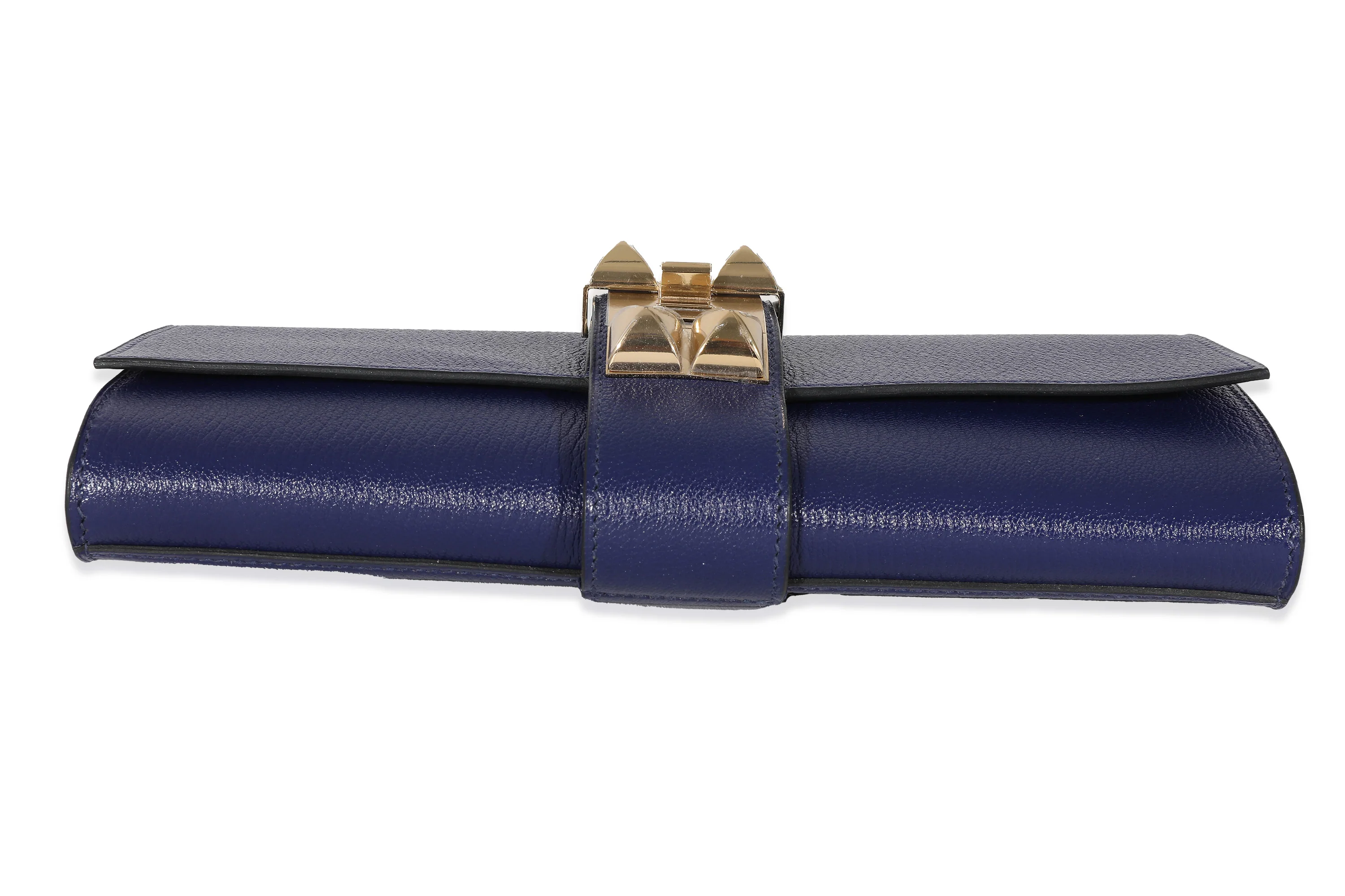 Hermes Bleu Encre Mysore Chevre Medor 23 PBHW - Image 4