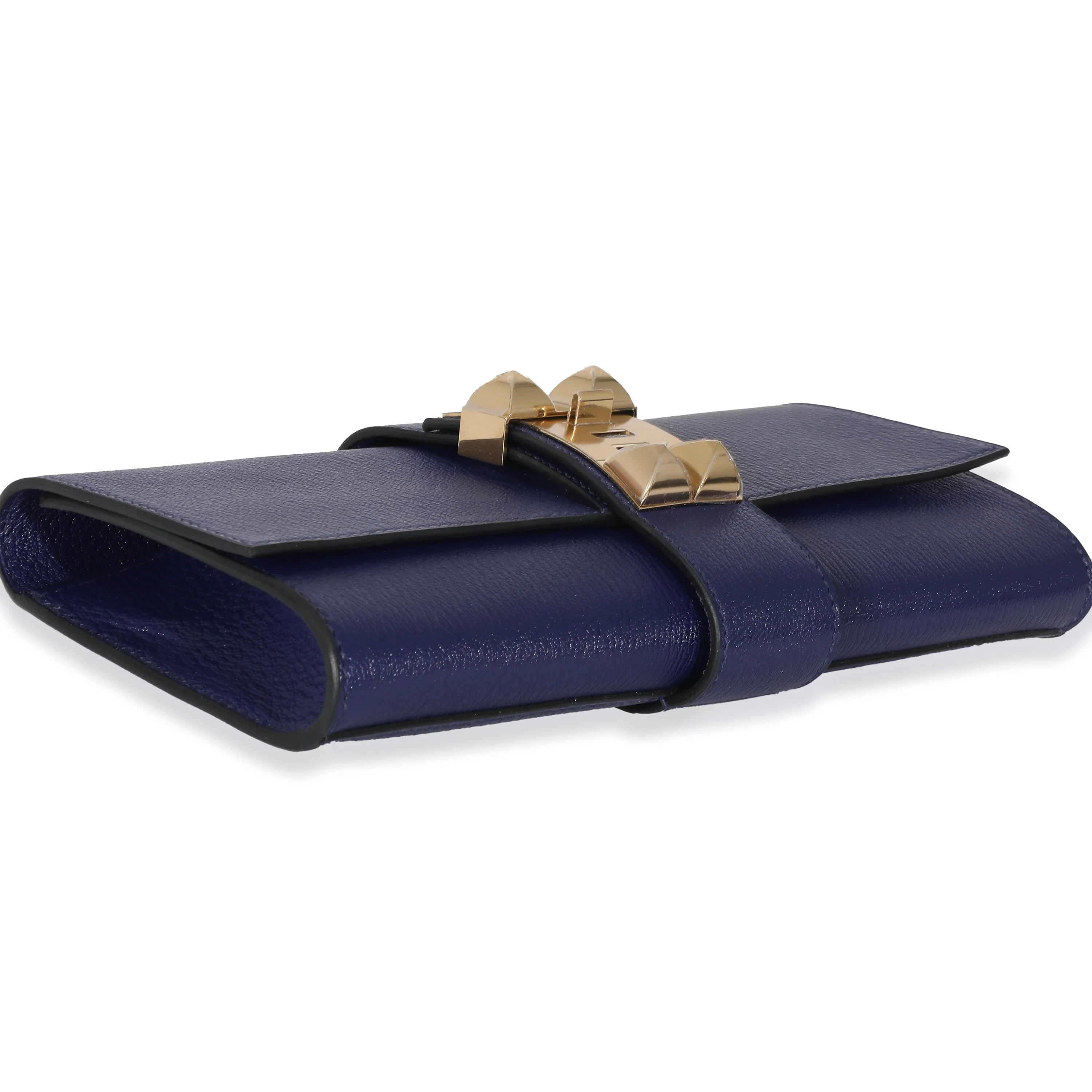 Hermes Bleu Encre Mysore Chevre Medor 23 PBHW - Image 5