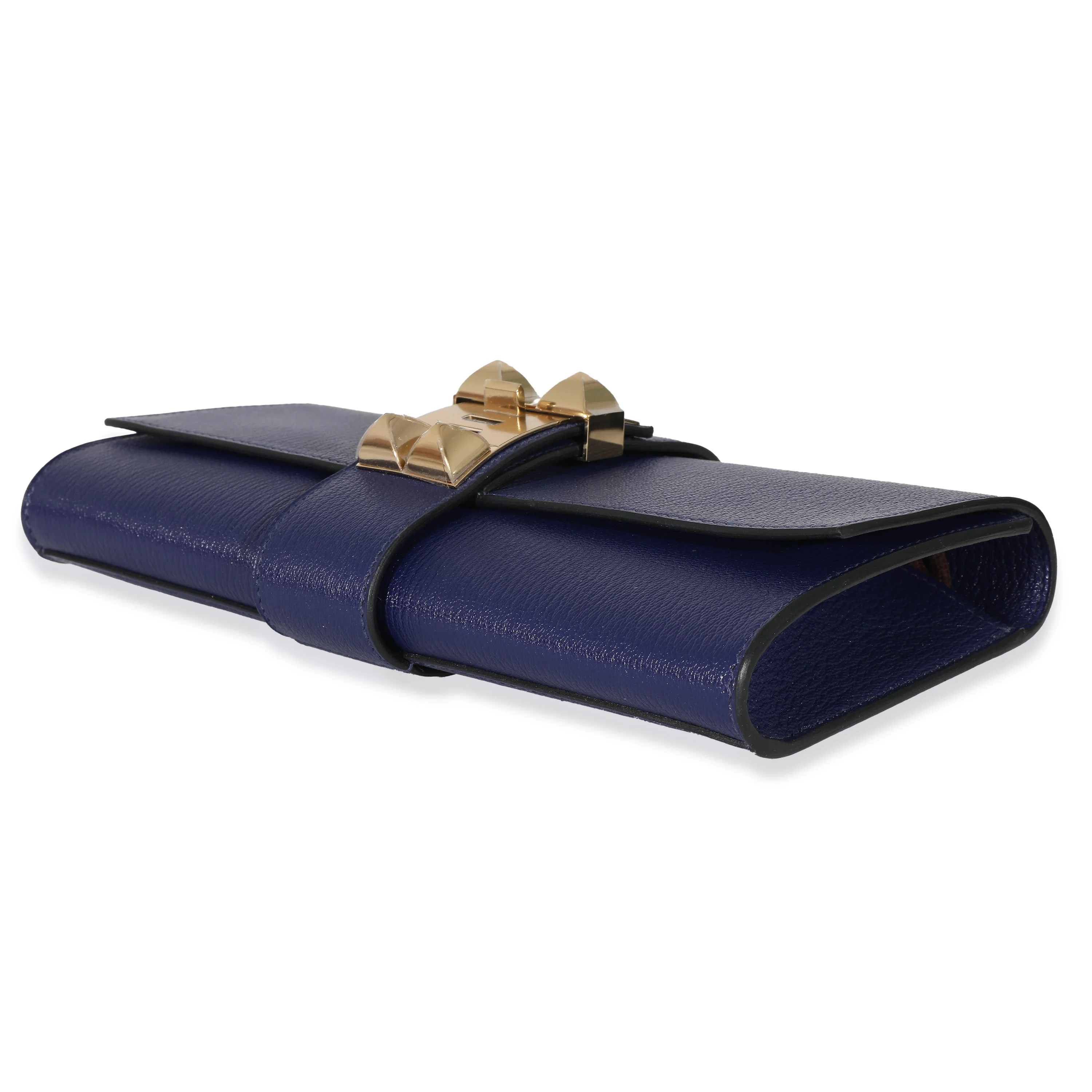 Hermes Bleu Encre Mysore Chevre Medor 23 PBHW - Image 6
