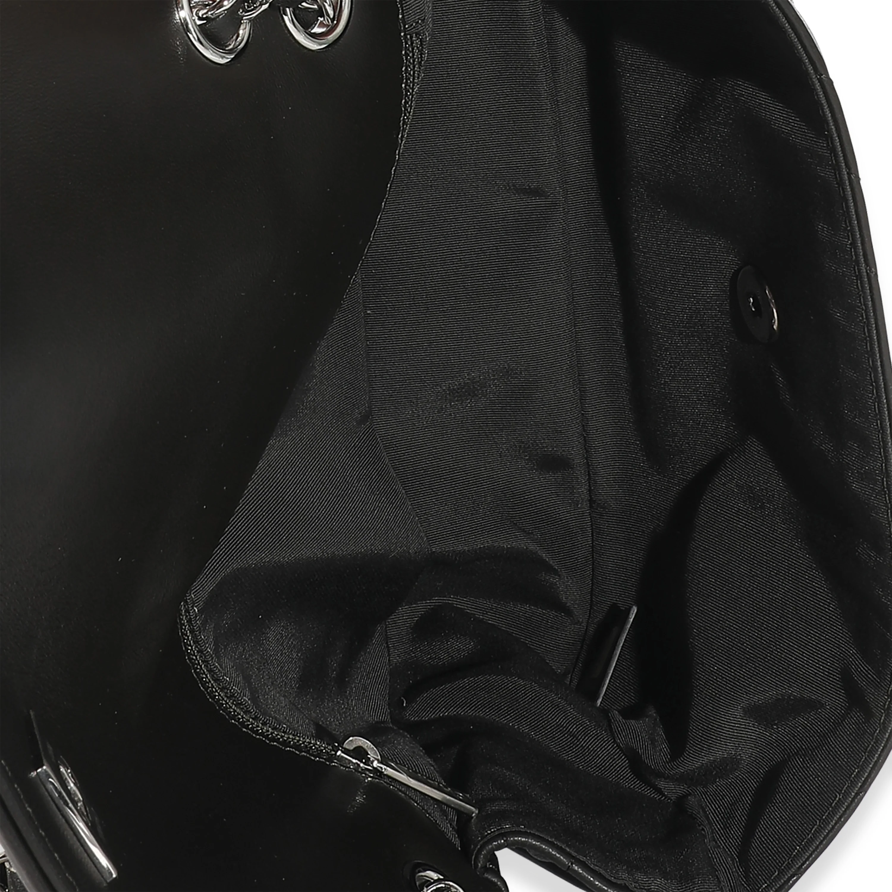 Chanel Black Chevron Lambskin Round CC Chain Flap Bag - Image 8