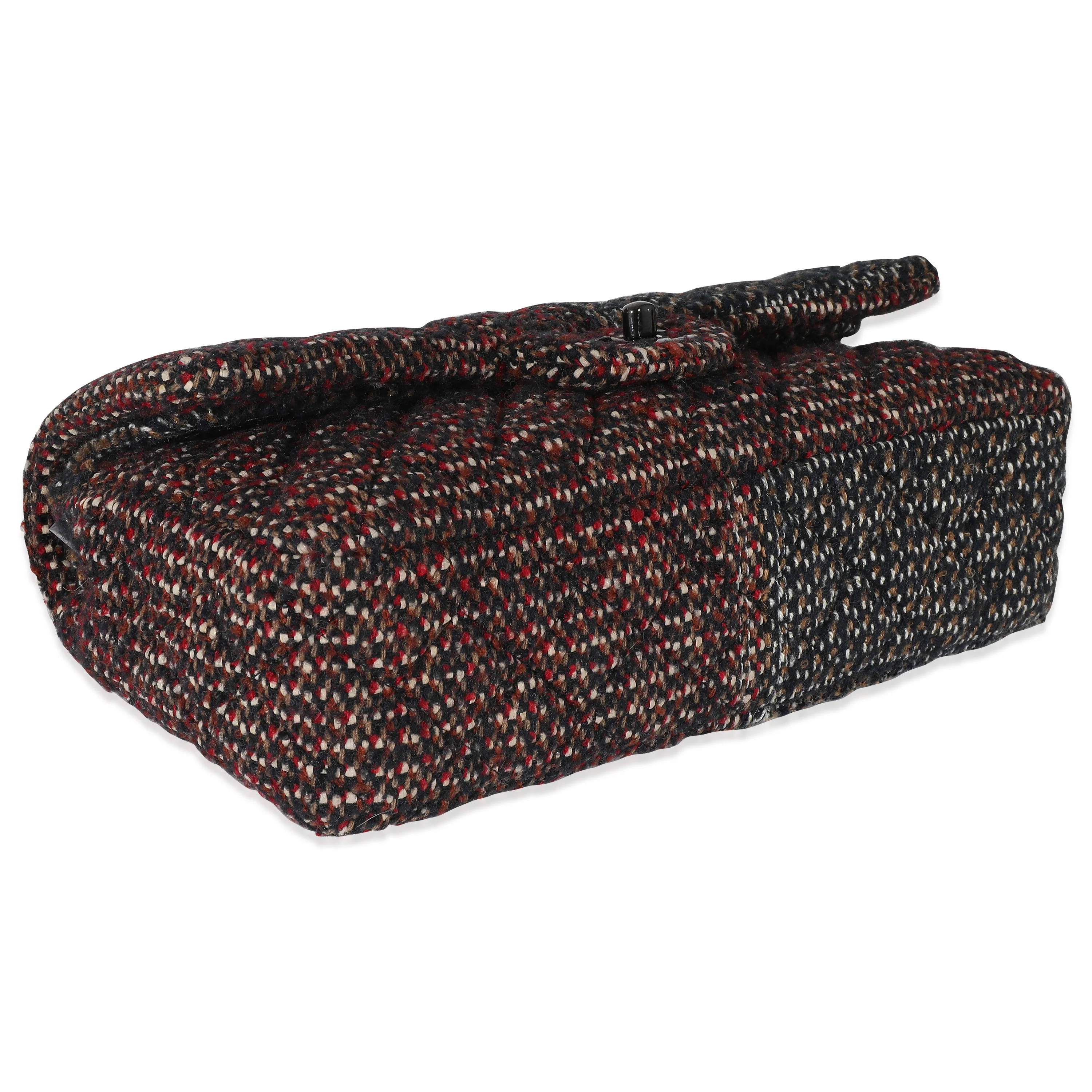 Chanel Multicolor Tweed Medium Classic Double Flap Bag - Image 6