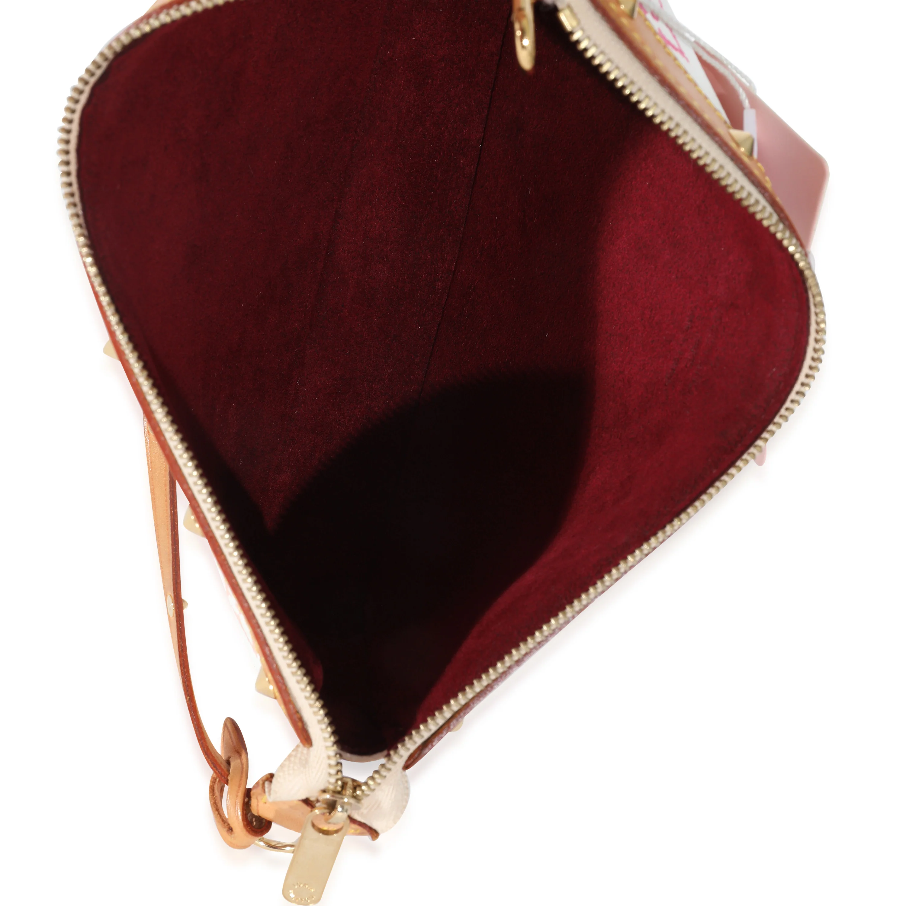 Louis Vuitton White Multicolor Canvas Pochette Accessories - Image 8