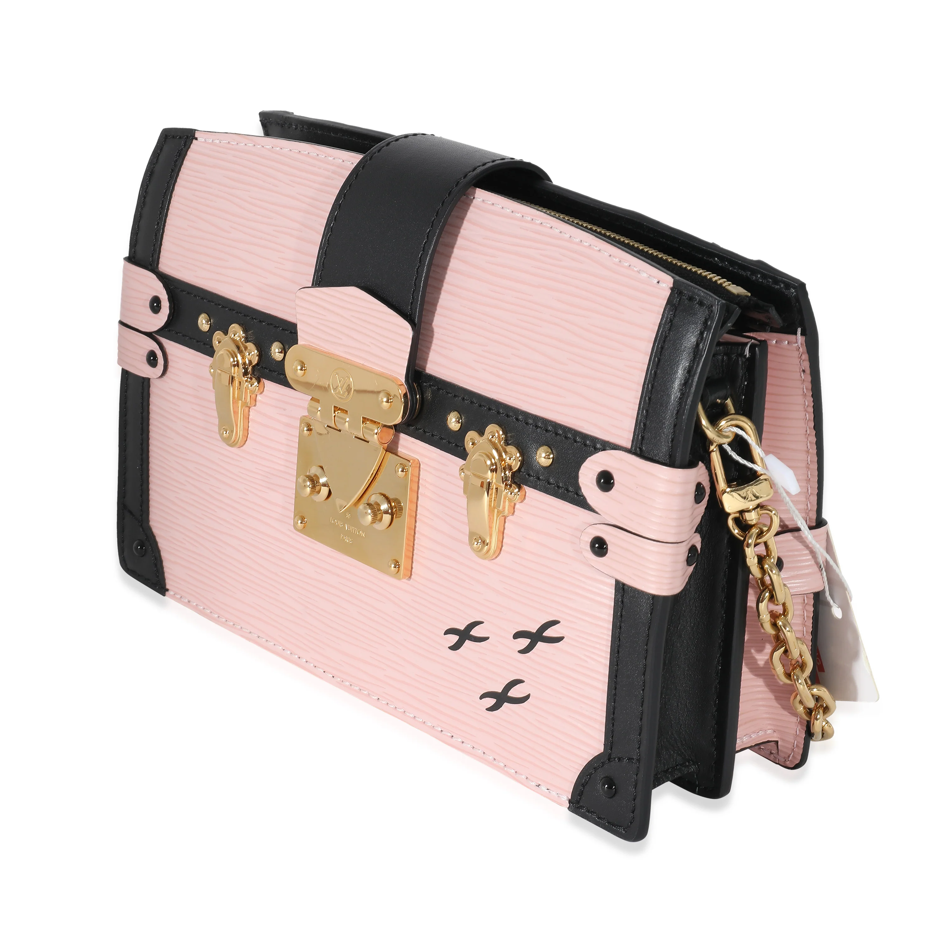 Louis Vuitton Rose Ballerine Epi Leather Trunk Clutch Shoulder Bag - Image 2