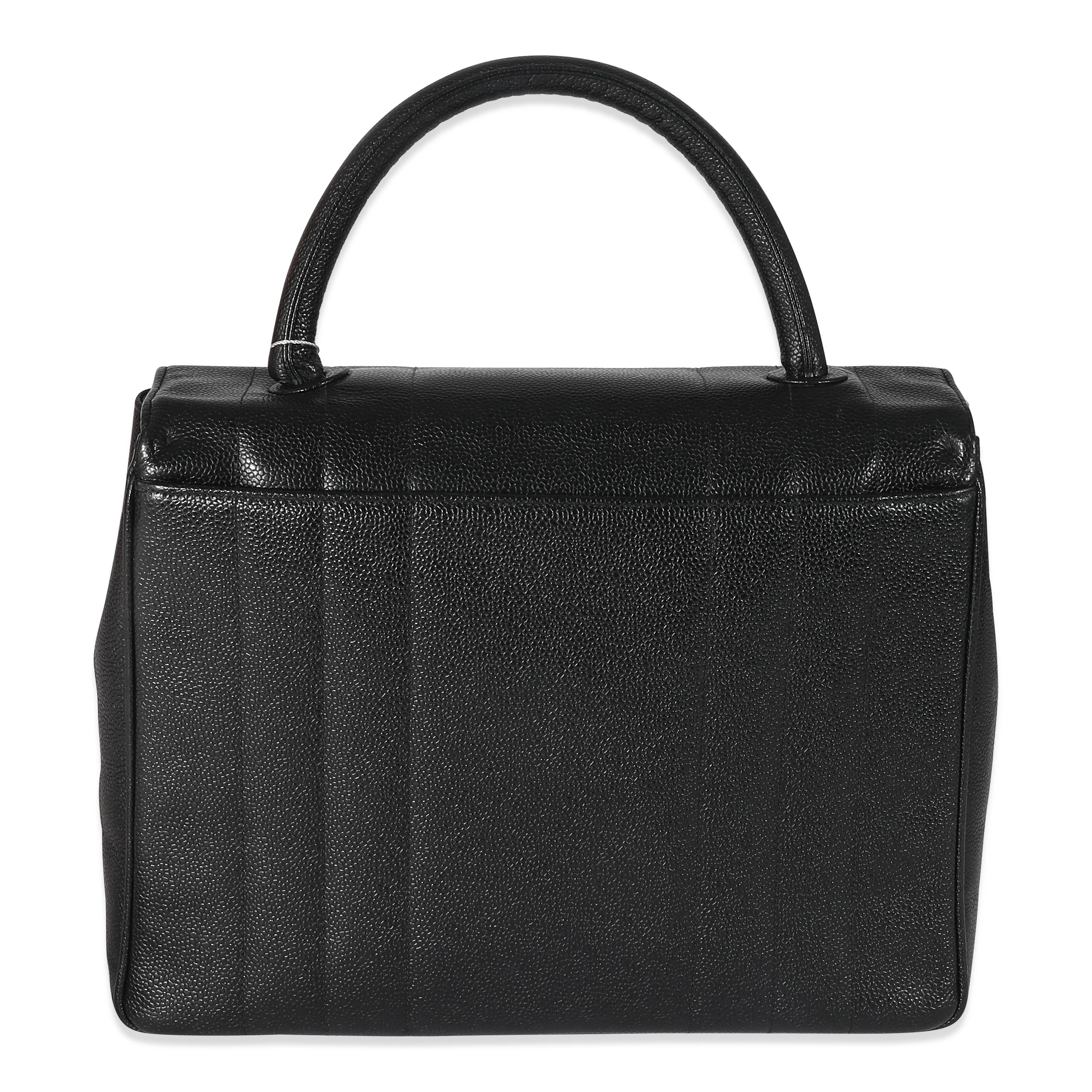 Chanel Black Caviar Mademoiselle Kelly Bag - Image 3