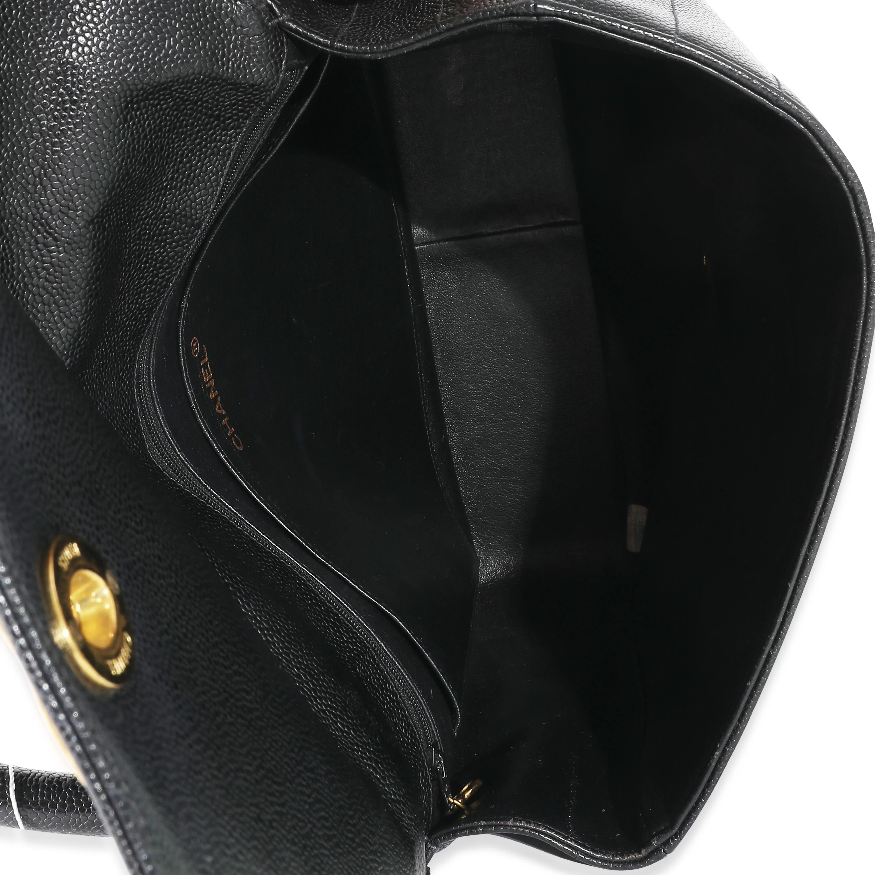 Chanel Black Caviar Mademoiselle Kelly Bag - Image 7