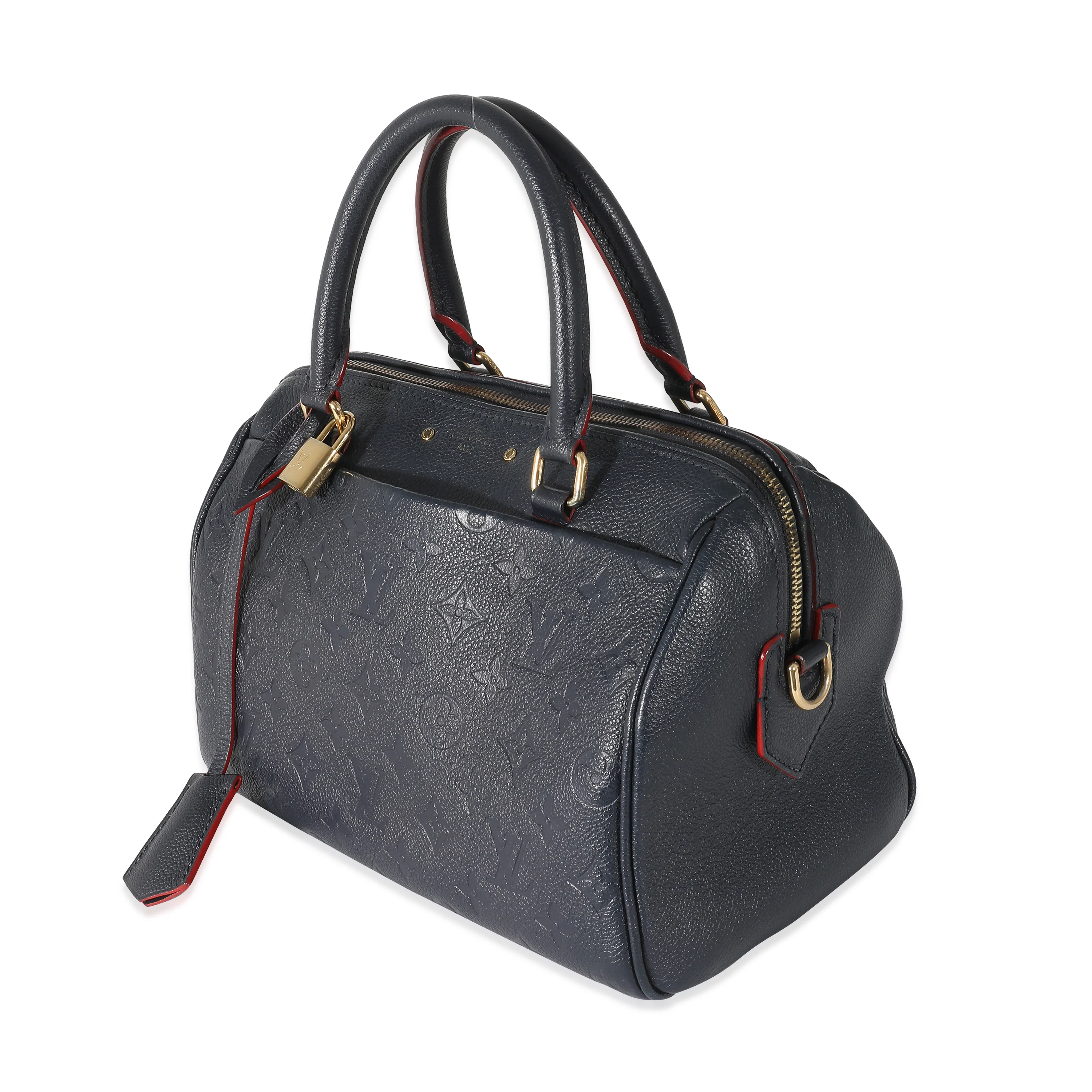 Louis Vuitton Marine Rouge Monogram Empreinte Speedy Bandoulière 25 NM - Image 2